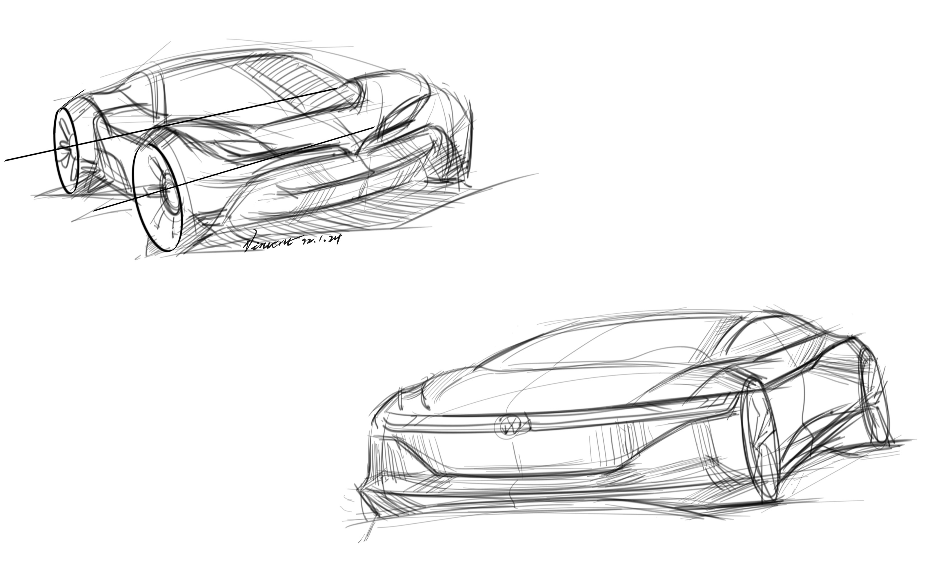 Hand drawn，automobile，photoshop，vehicle，