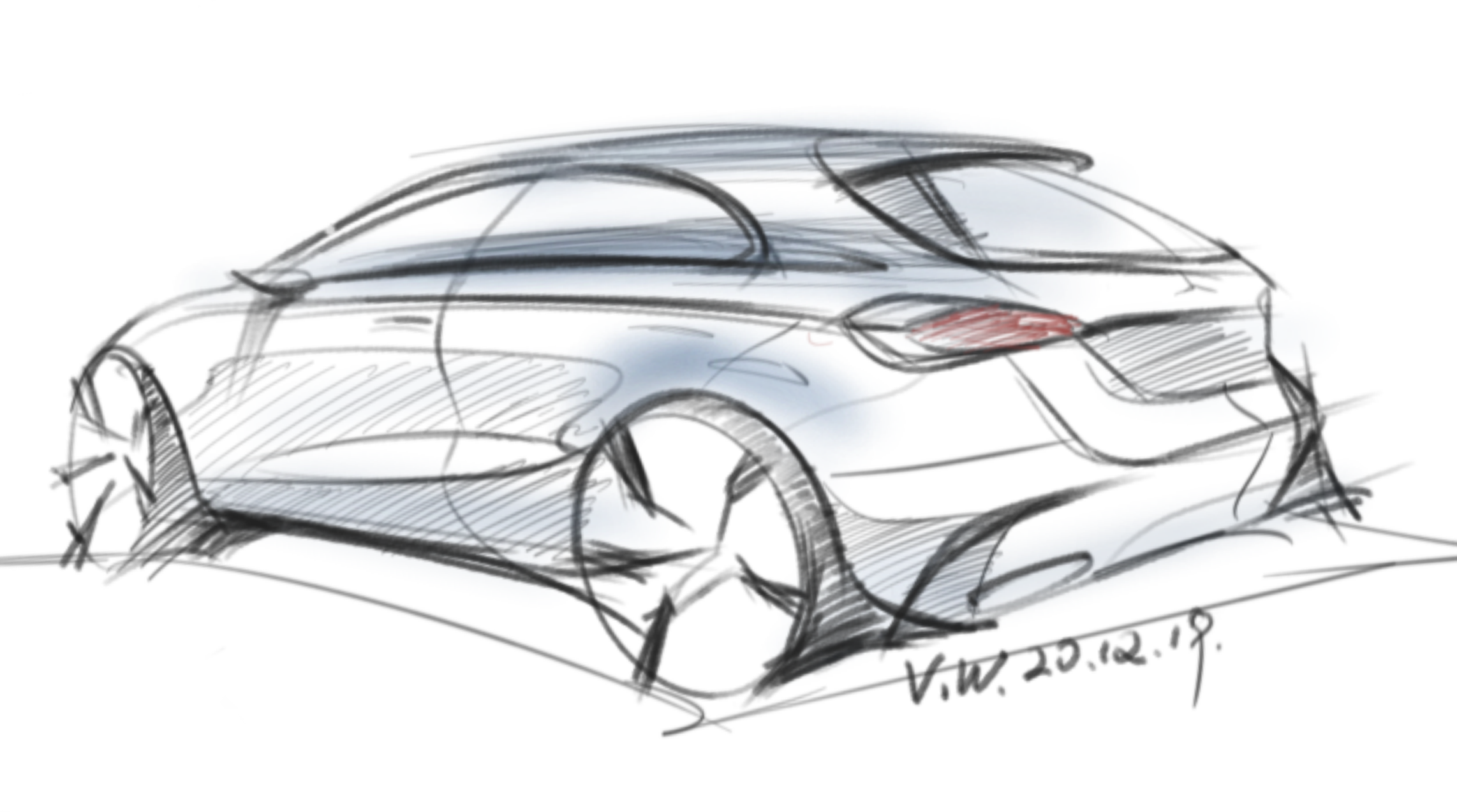 Hand drawn，automobile，photoshop，vehicle，