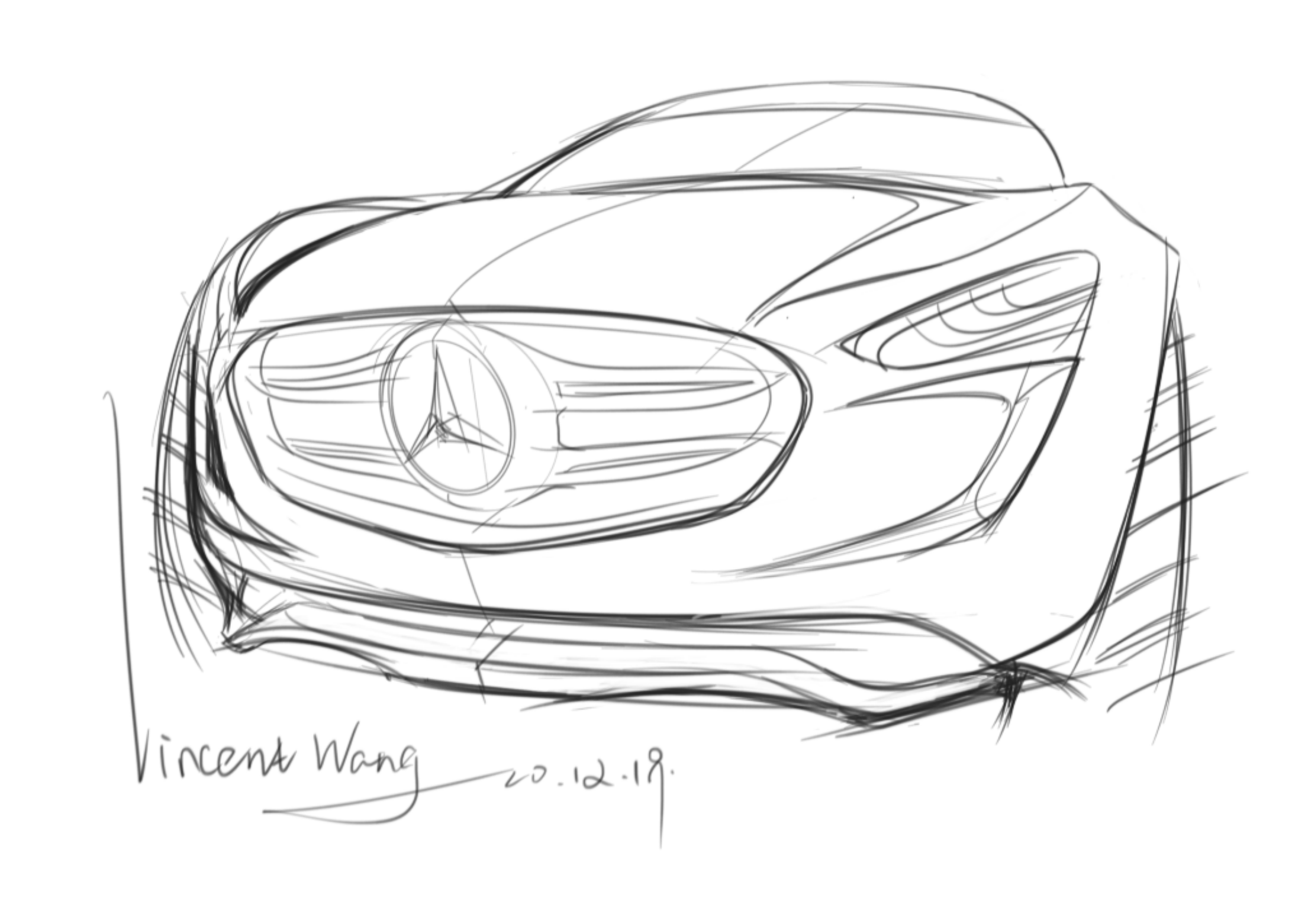 Hand drawn，automobile，photoshop，vehicle，