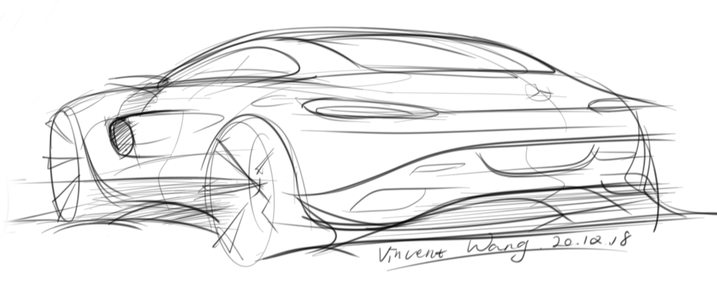 Hand drawn，automobile，photoshop，vehicle，