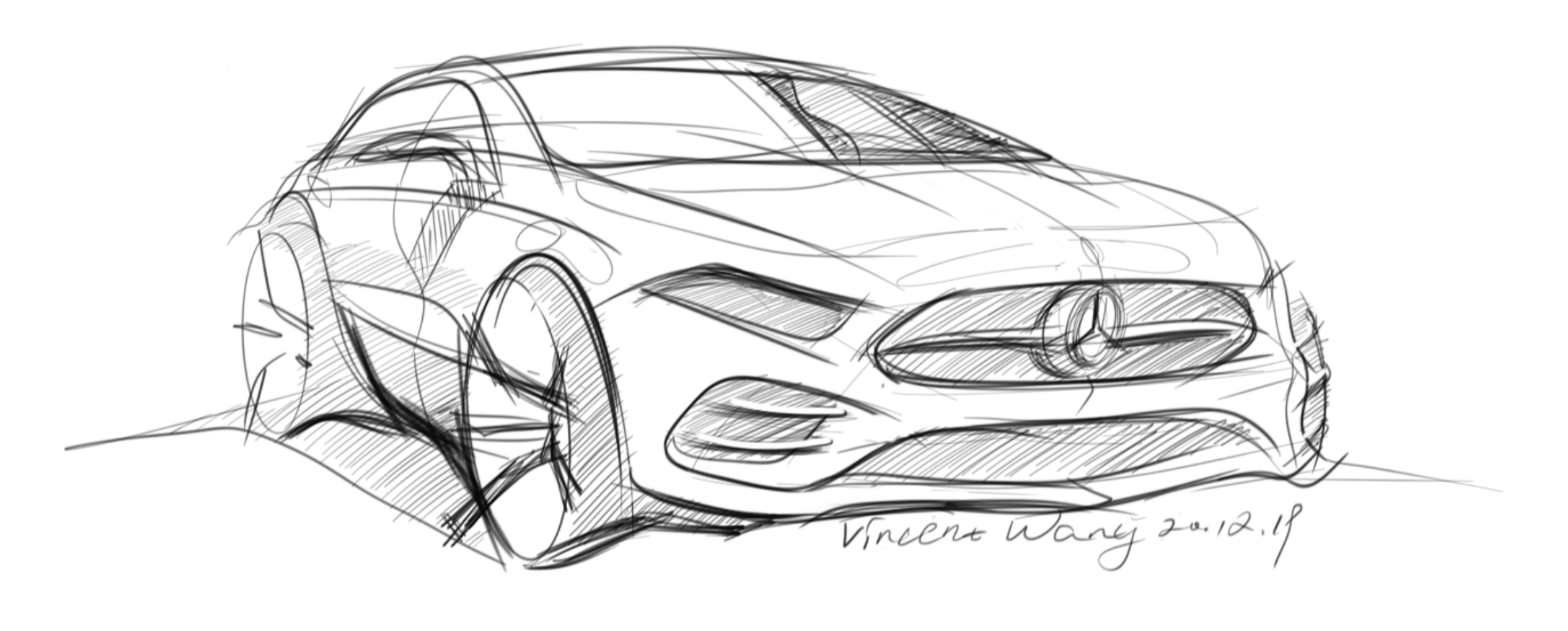 Hand drawn，automobile，photoshop，vehicle，