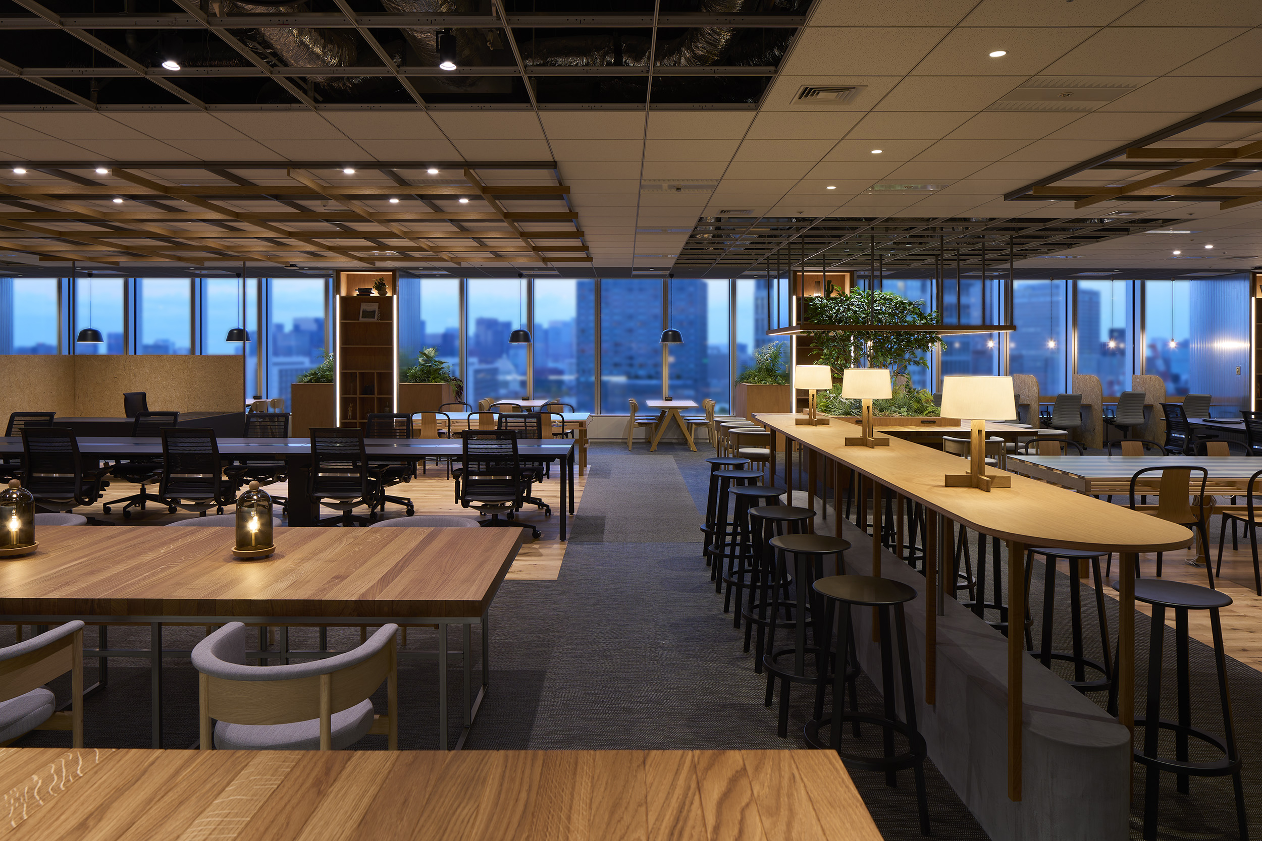 Interior design，office space ，