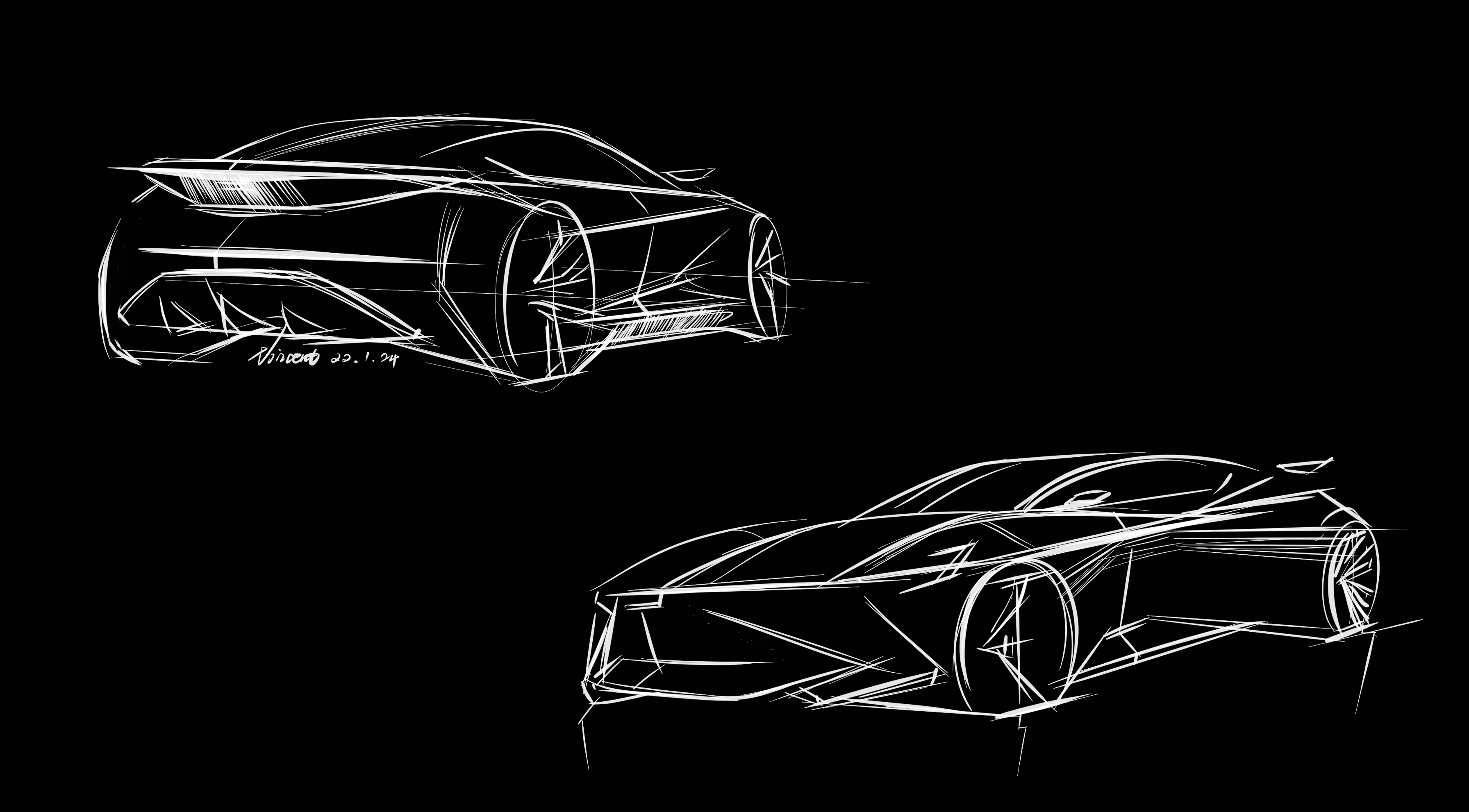 Hand drawn，automobile，photoshop，vehicle，