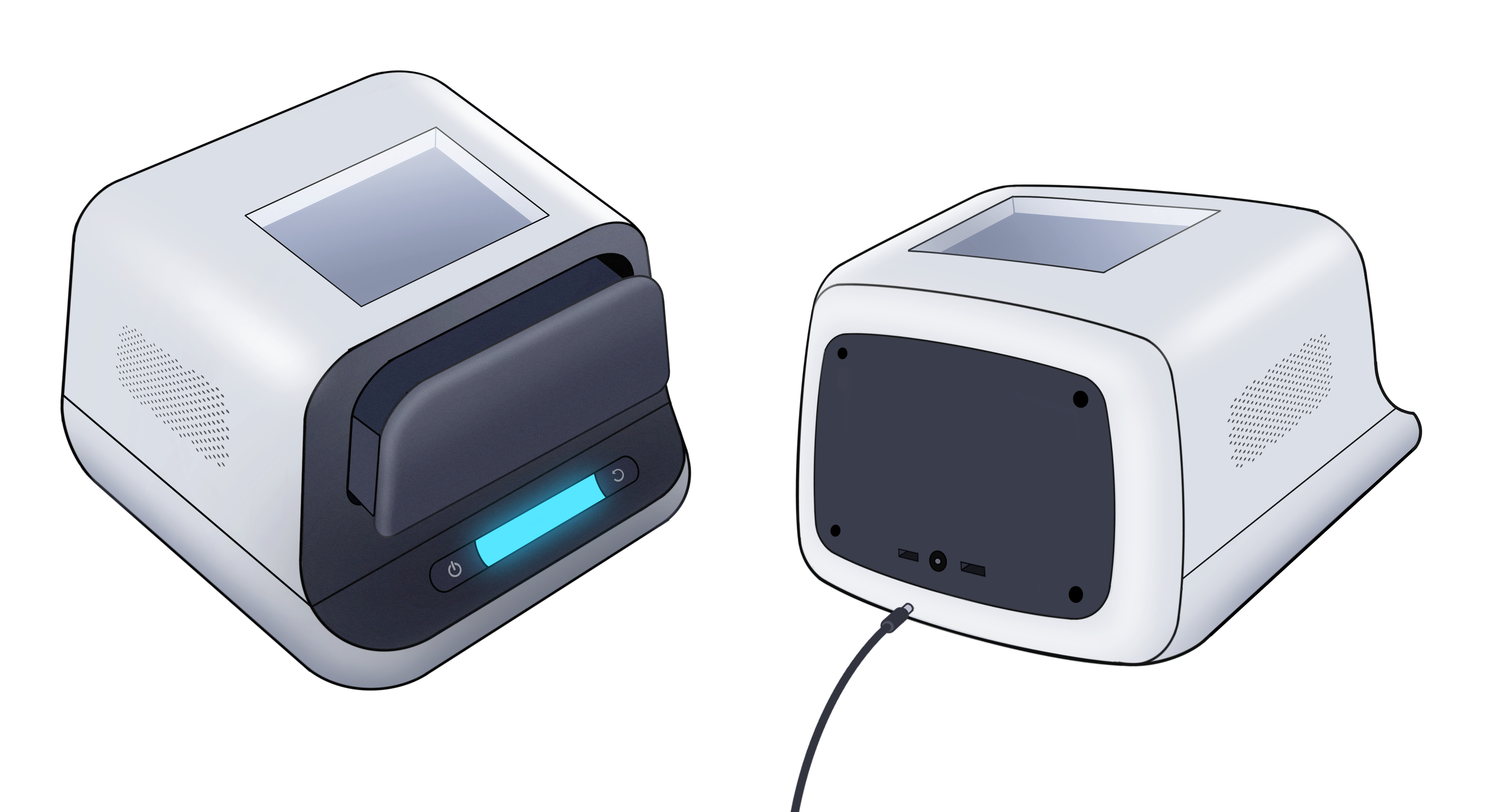 Appearance design of desktop biological monitoring instrument，