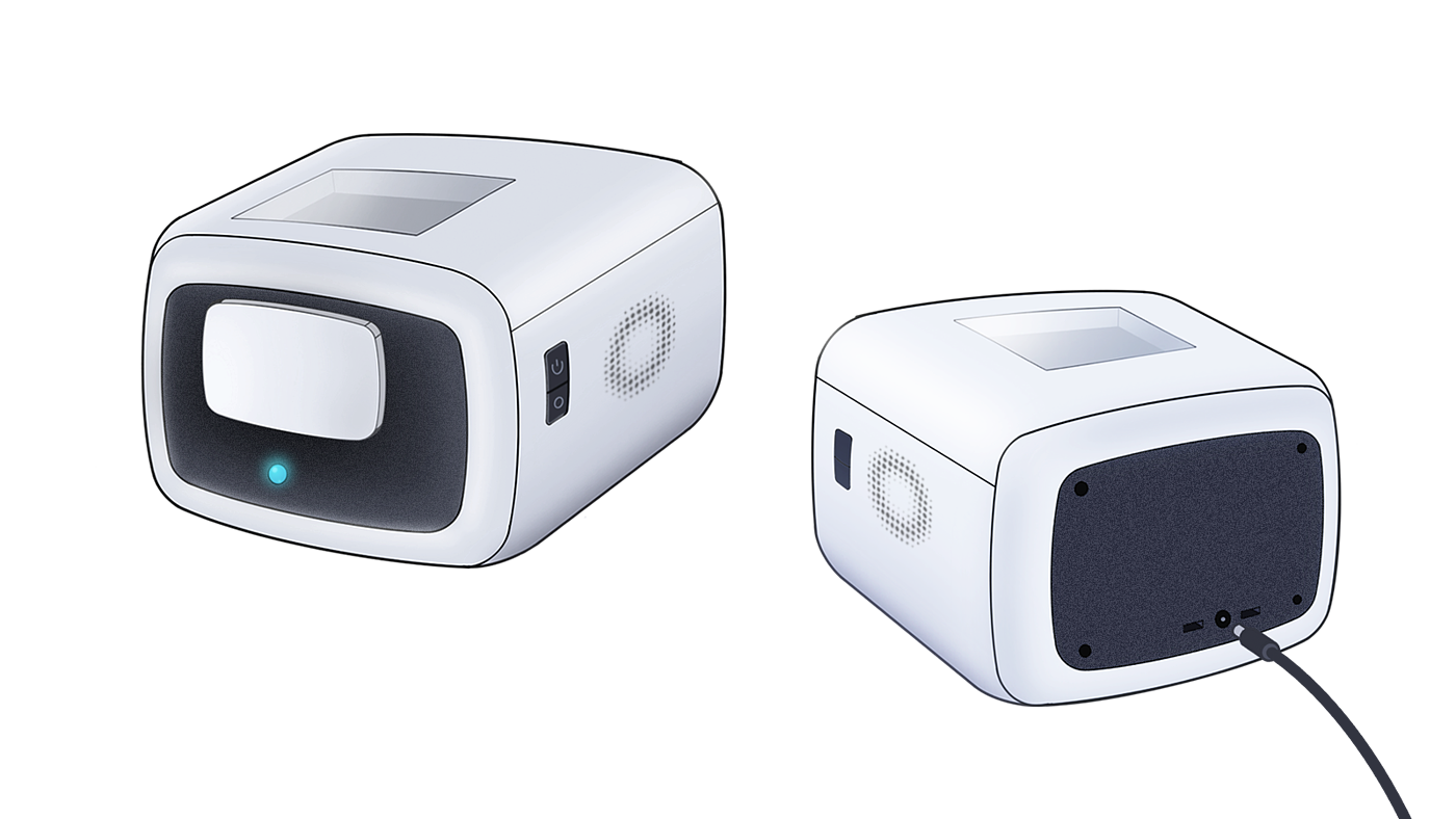 Appearance design of desktop biological monitoring instrument，