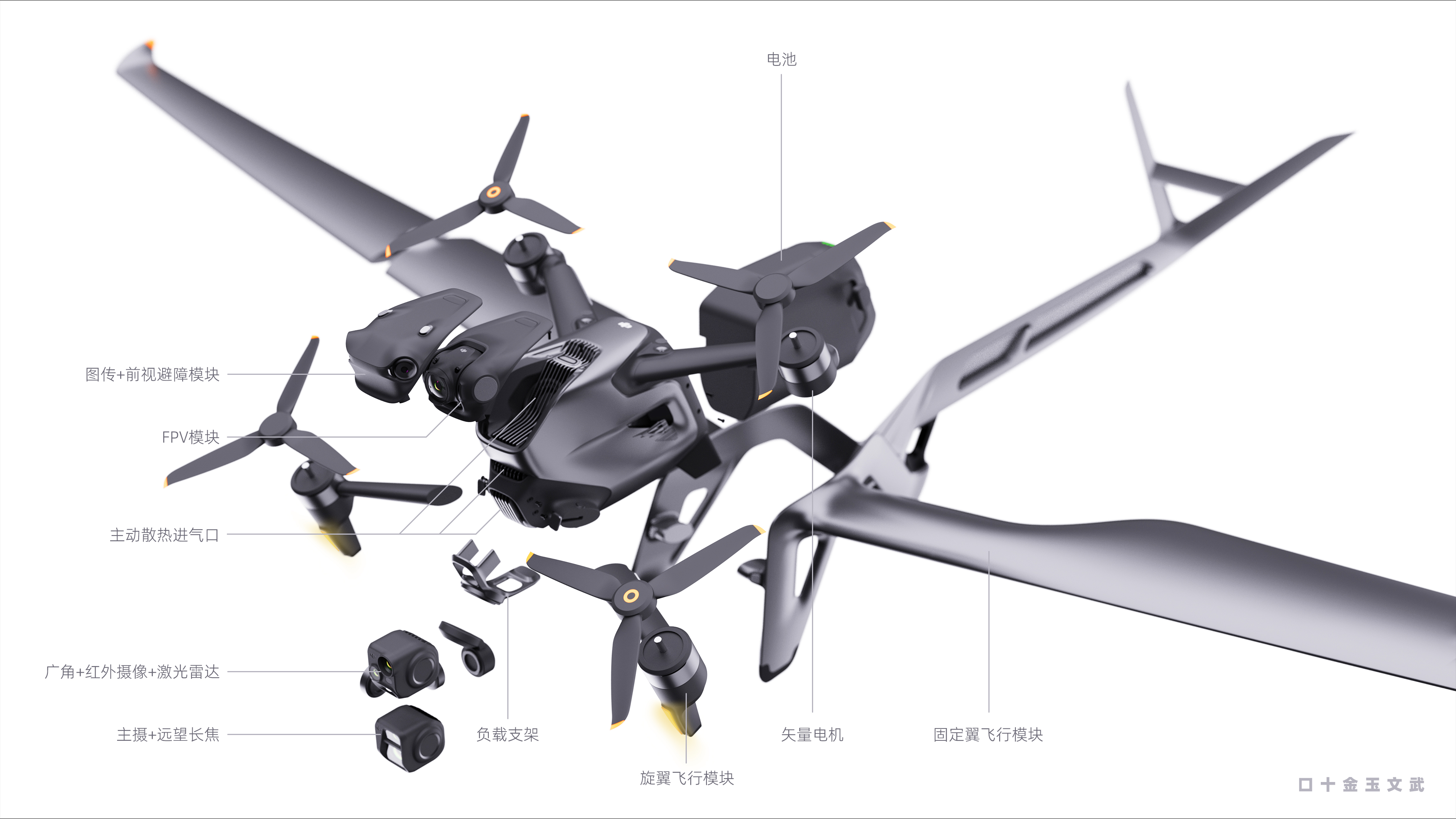 UAV，DAY，industrial design，