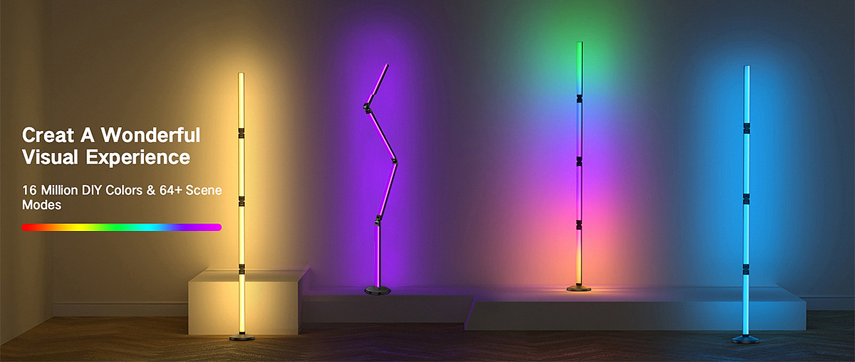 diy，Atmosphere lamp，Foldable，Phantom mode 1600w colors，