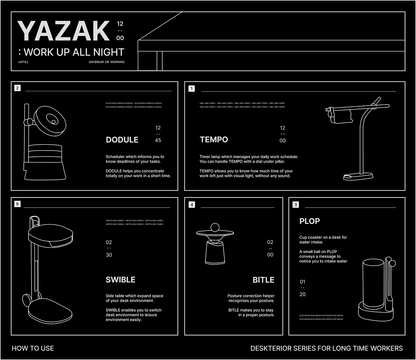 modularization，Desk lamp，Simplicity，