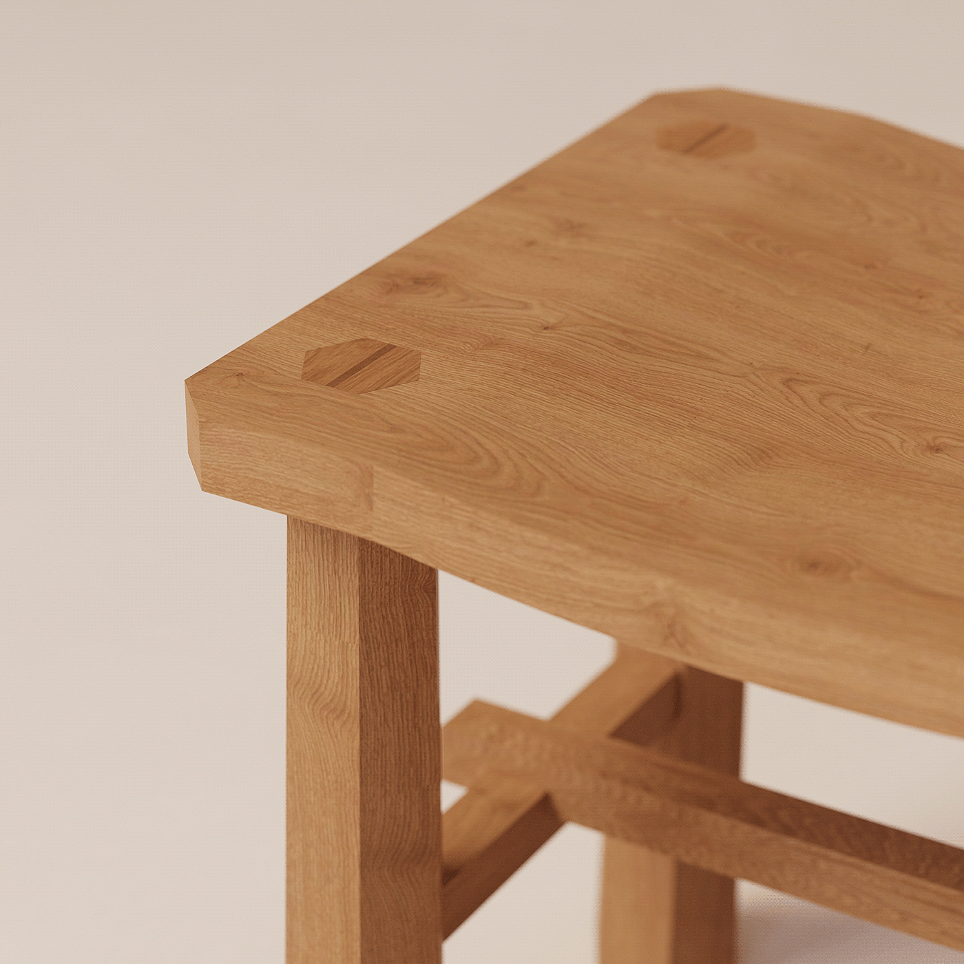 凳子，木质，皮革，