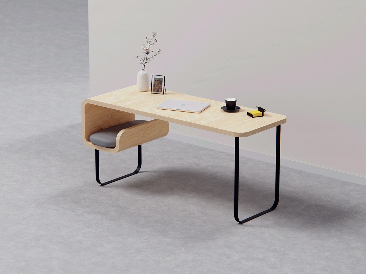 desk，Cat nest，industrial design，Minimalism，furniture，