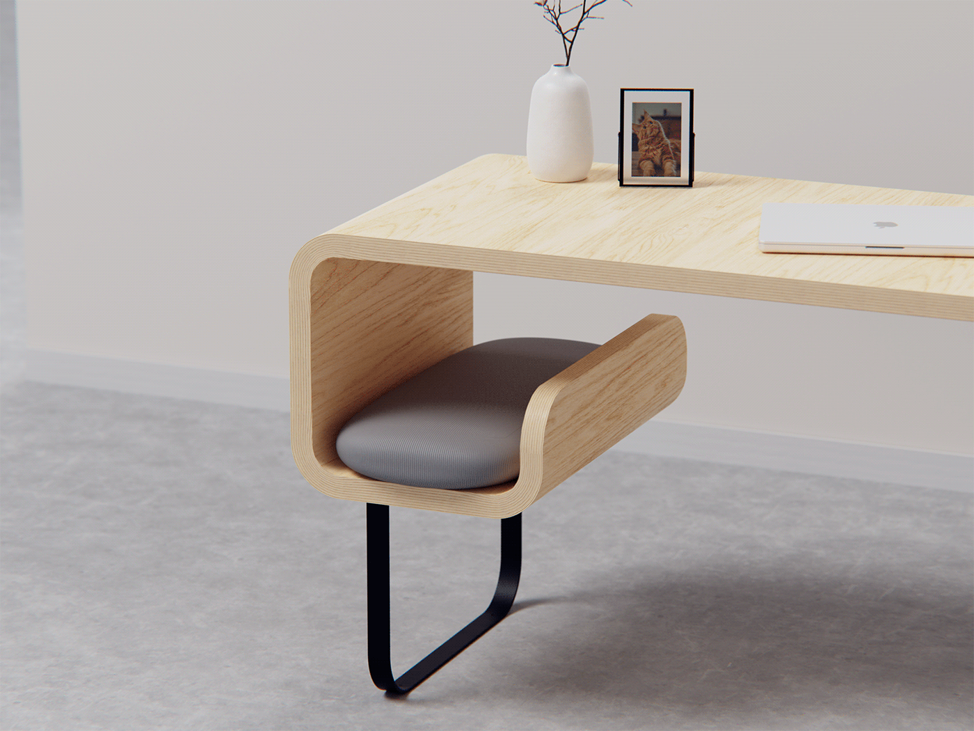 desk，Cat nest，industrial design，Minimalism，furniture，