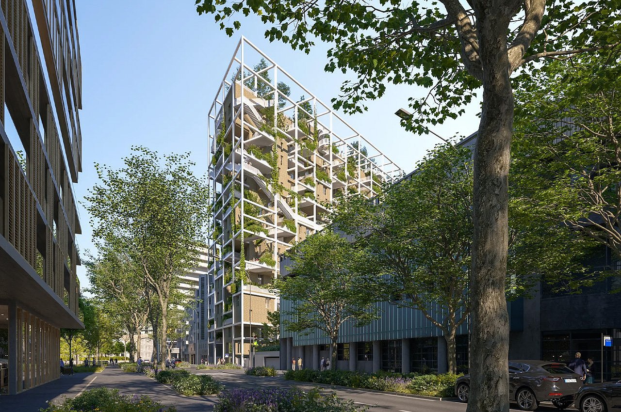 tree，Scenery，Vertical Village，Architectural design，