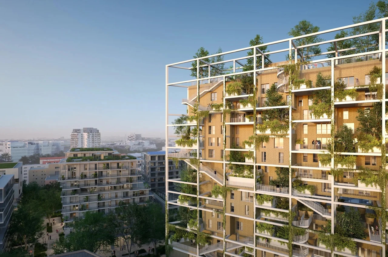 tree，Scenery，Vertical Village，Architectural design，