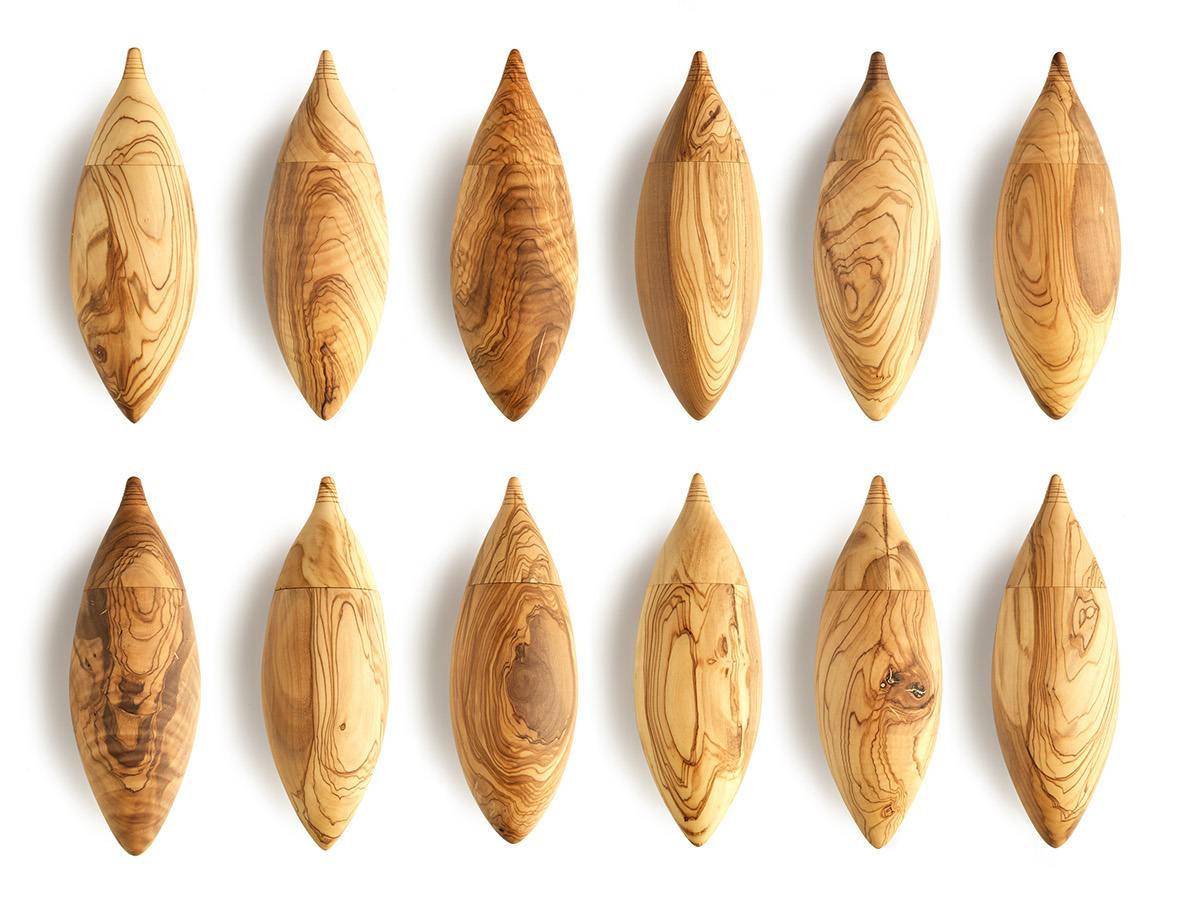 olive，Bionics Design ，Fruit tray，Olive wood，Garbage collection，Porcelain and wood，bowl，container，Cylindrical design，