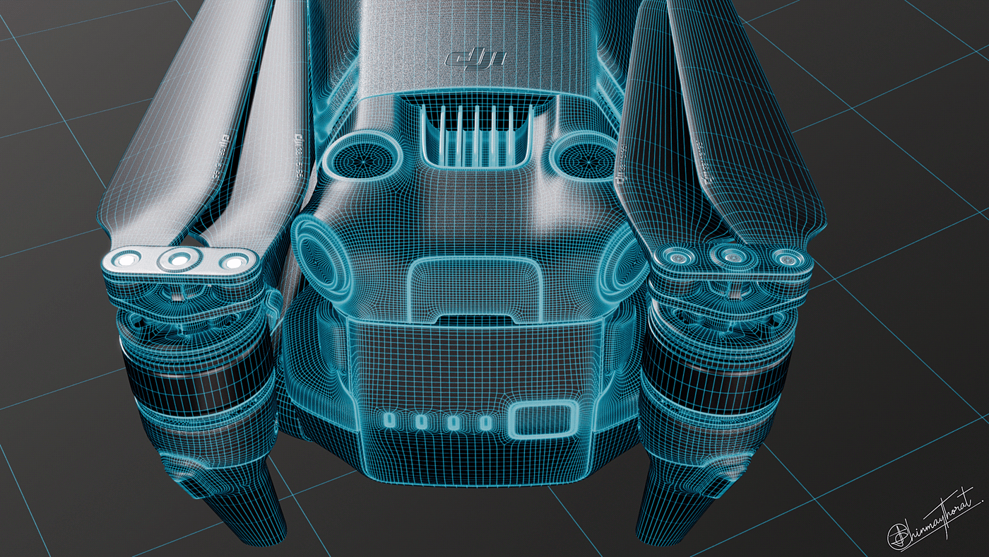 DJI，大疆，无人机，数码，建模渲染，