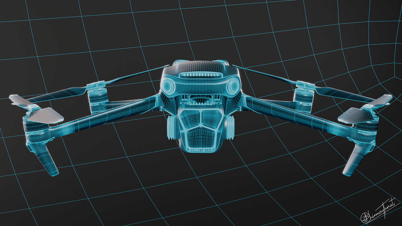 DJI，大疆，无人机，数码，建模渲染，