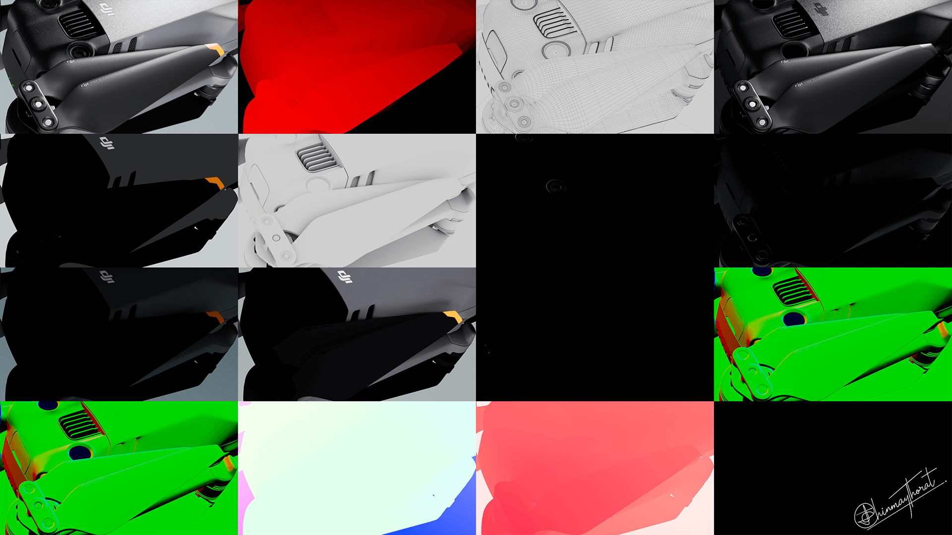 DAY，dji ，UAV，Digital，Modeling and rendering，