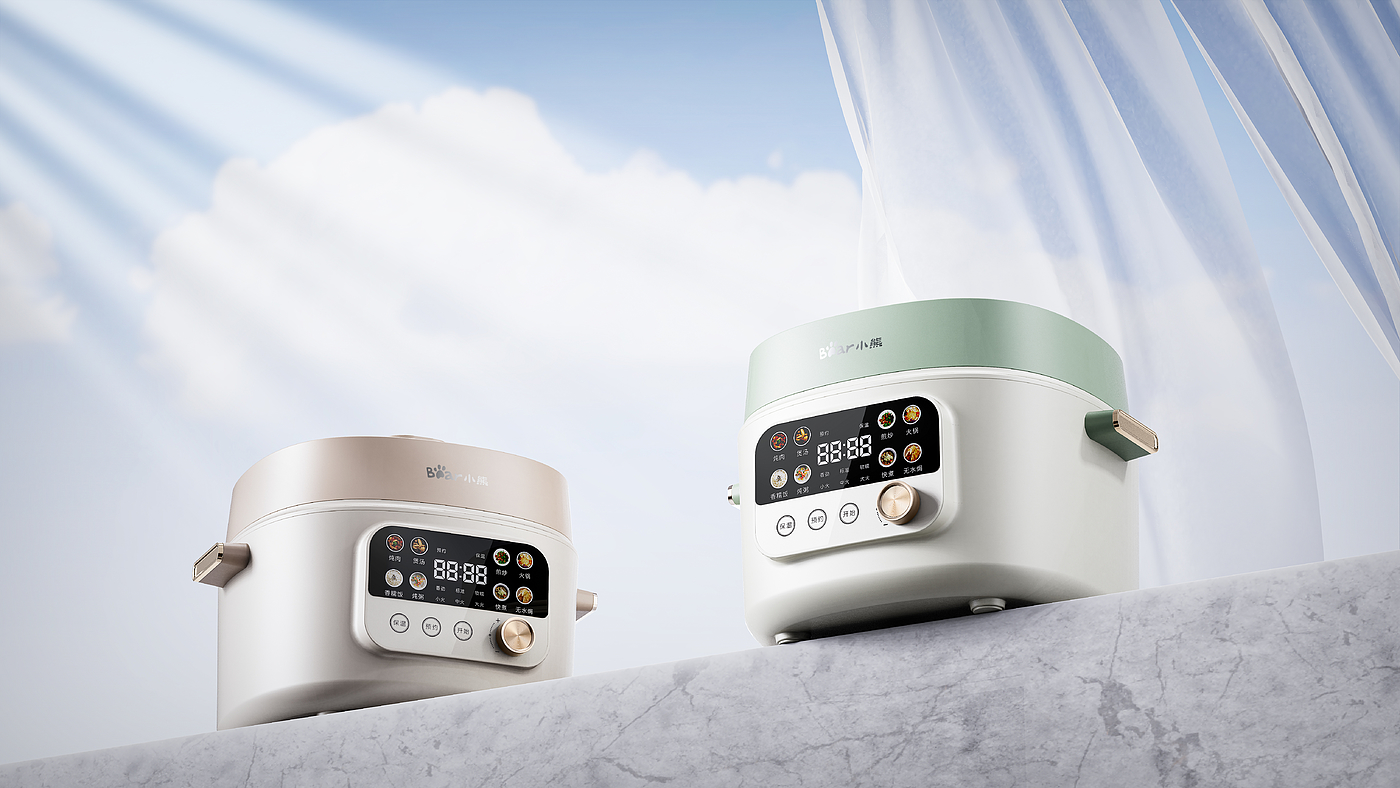 rice cooker，Kitchen appliances，household electrical appliances，product design，Little bear，