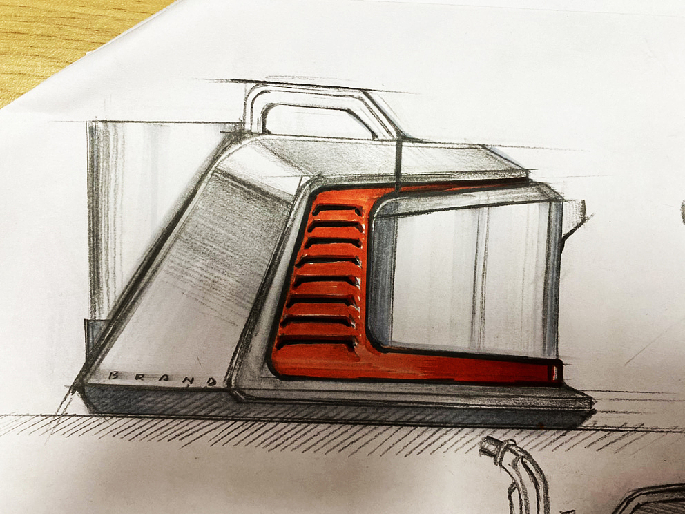 carpet cleaning machine，Carpet cleaning machine，sketch，industrial design，design sketch，P diagram，