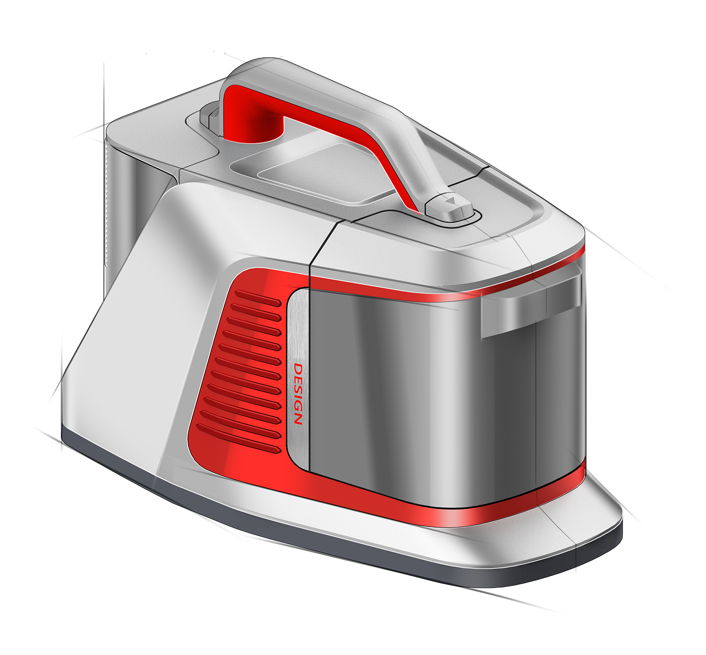 carpet cleaning machine，Carpet cleaning machine，sketch，industrial design，design sketch，P diagram，