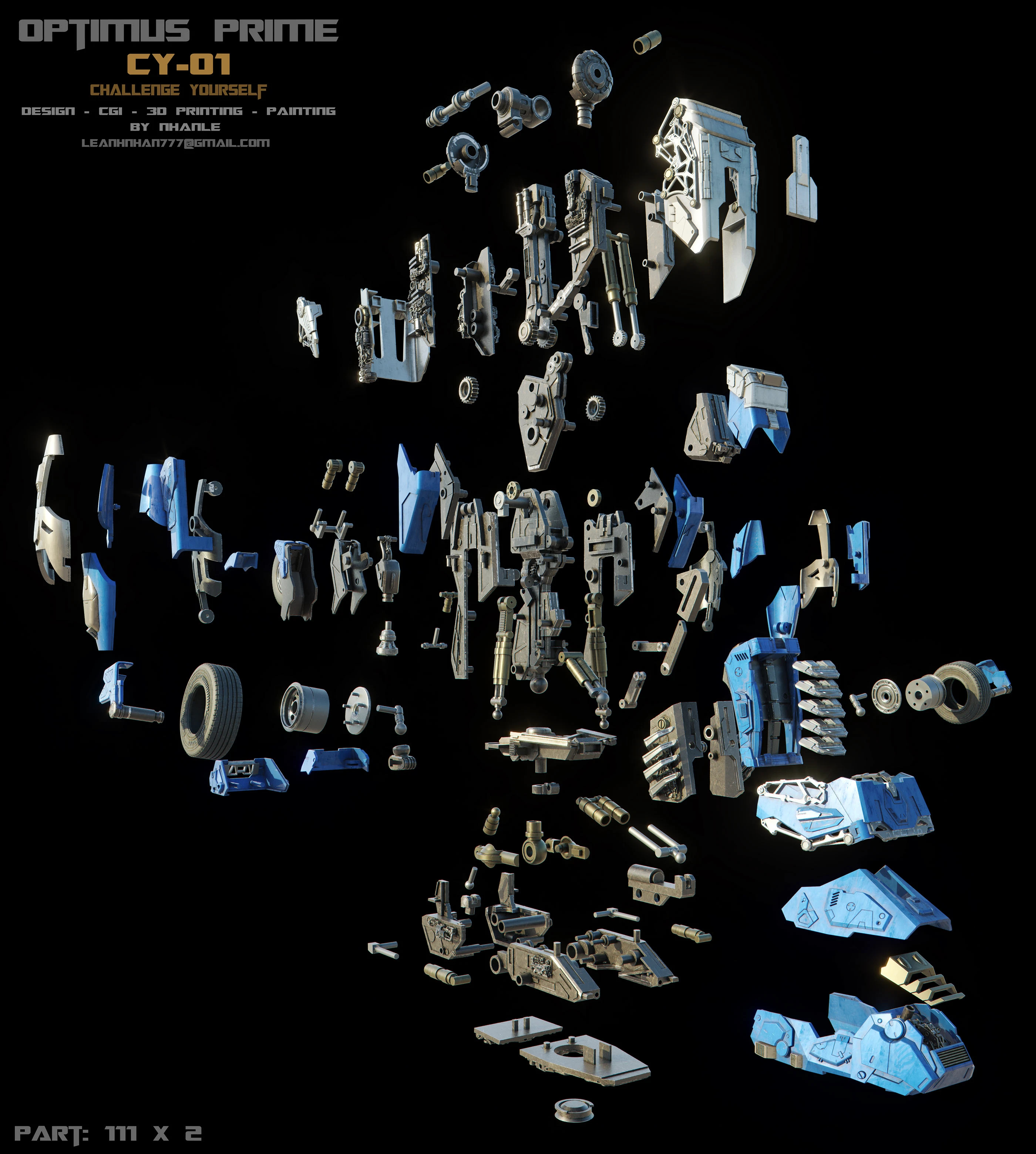 flexible，cgi，3d，Optimus prime，Transformers，skyreach pillar，