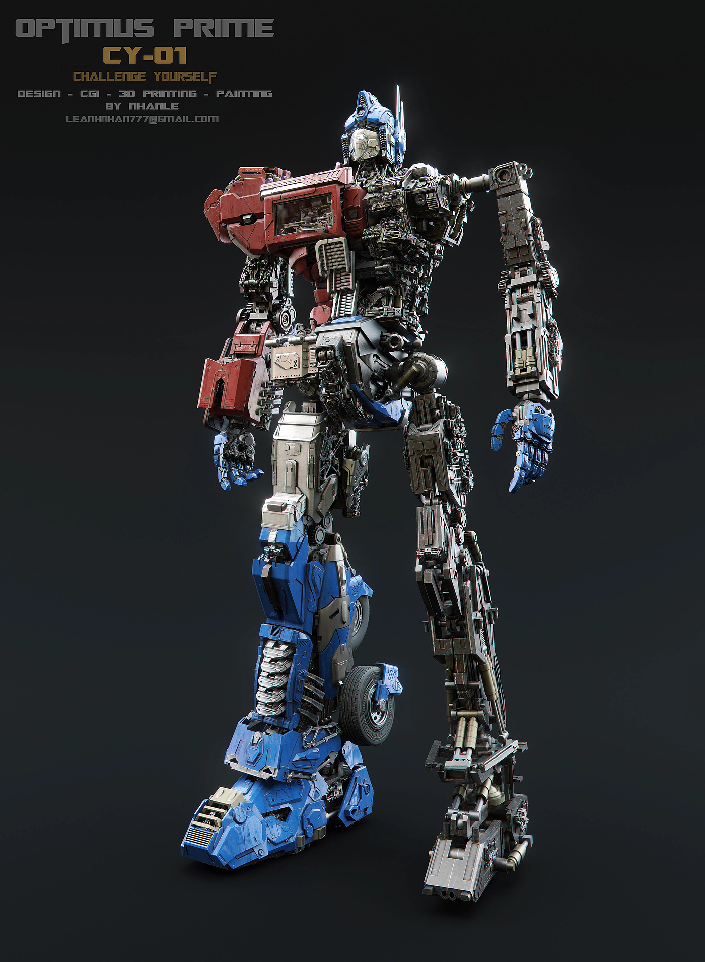 灵活，cgi，3d，Optimus prime，变形金刚，擎天柱，