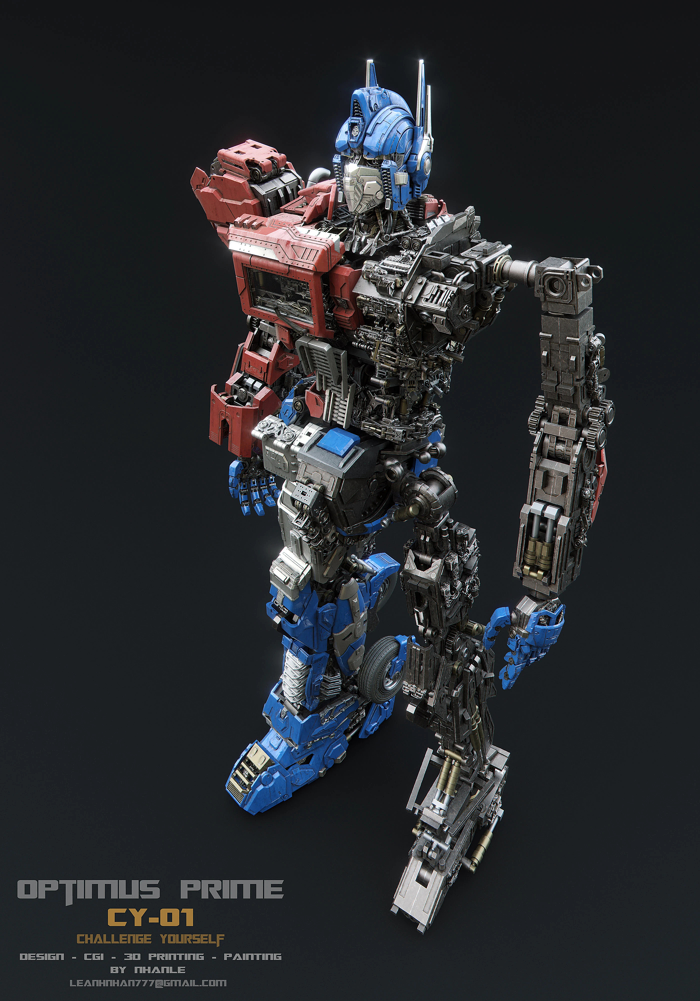 灵活，cgi，3d，Optimus prime，变形金刚，擎天柱，