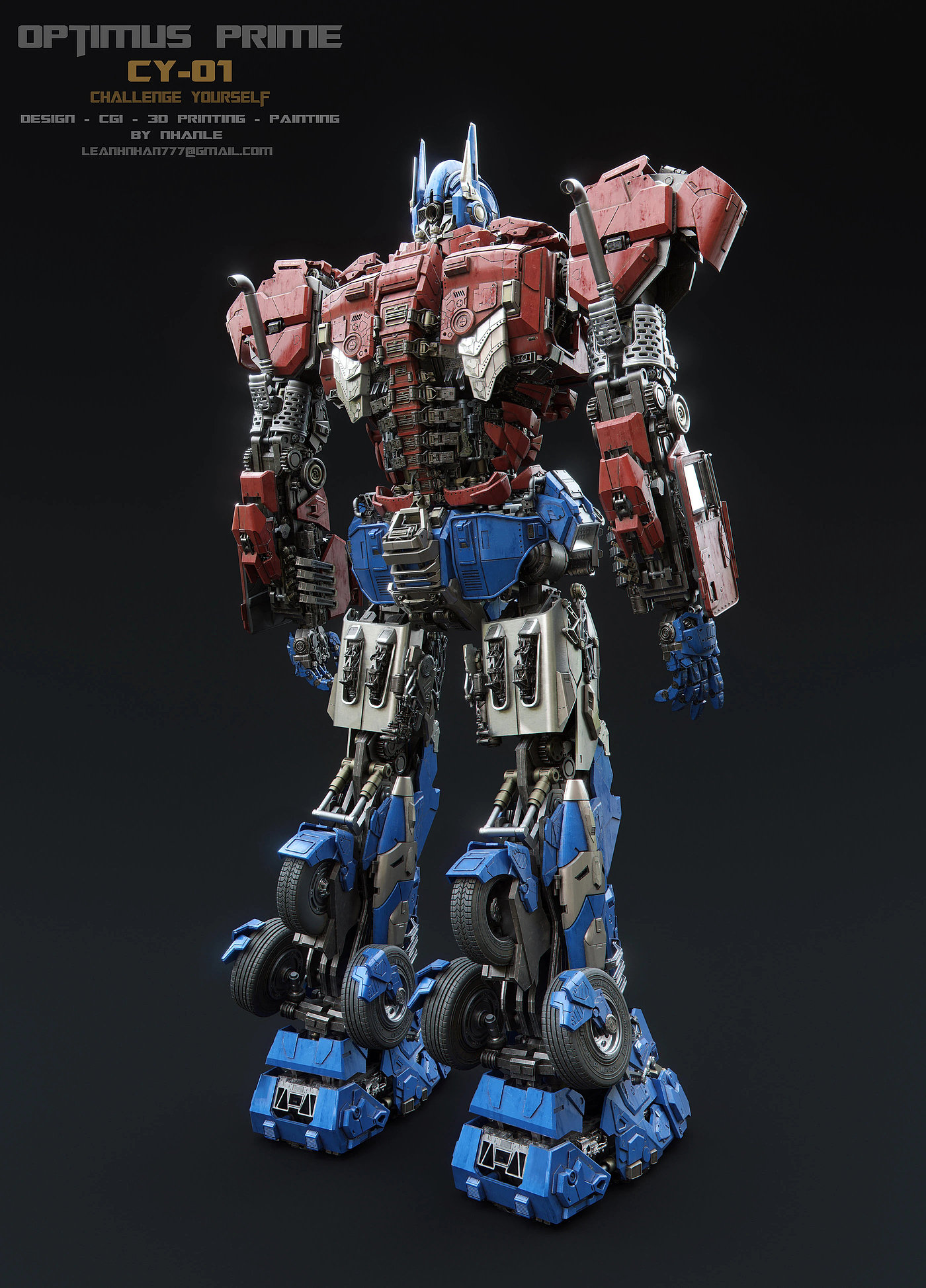 灵活，cgi，3d，Optimus prime，变形金刚，擎天柱，