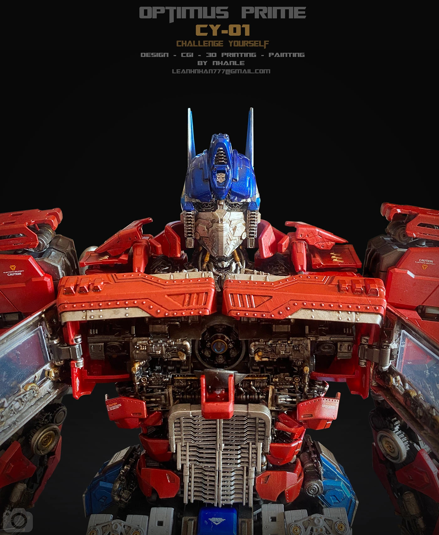 flexible，cgi，3d，Optimus prime，Transformers，skyreach pillar，