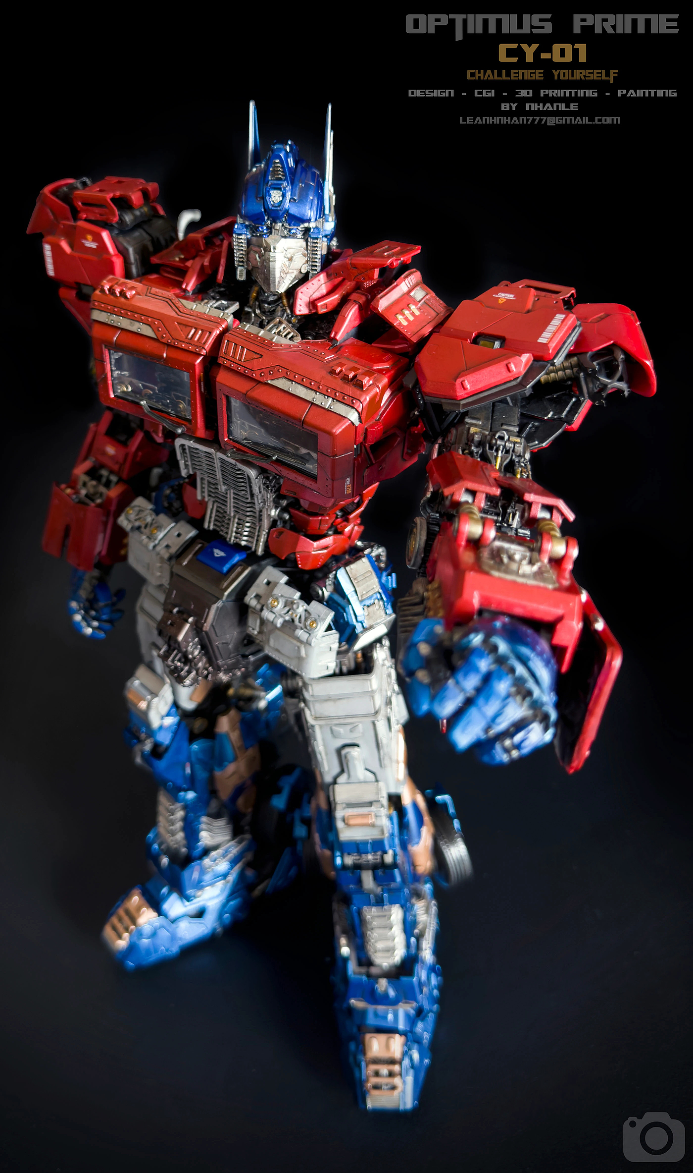 flexible，cgi，3d，Optimus prime，Transformers，skyreach pillar，