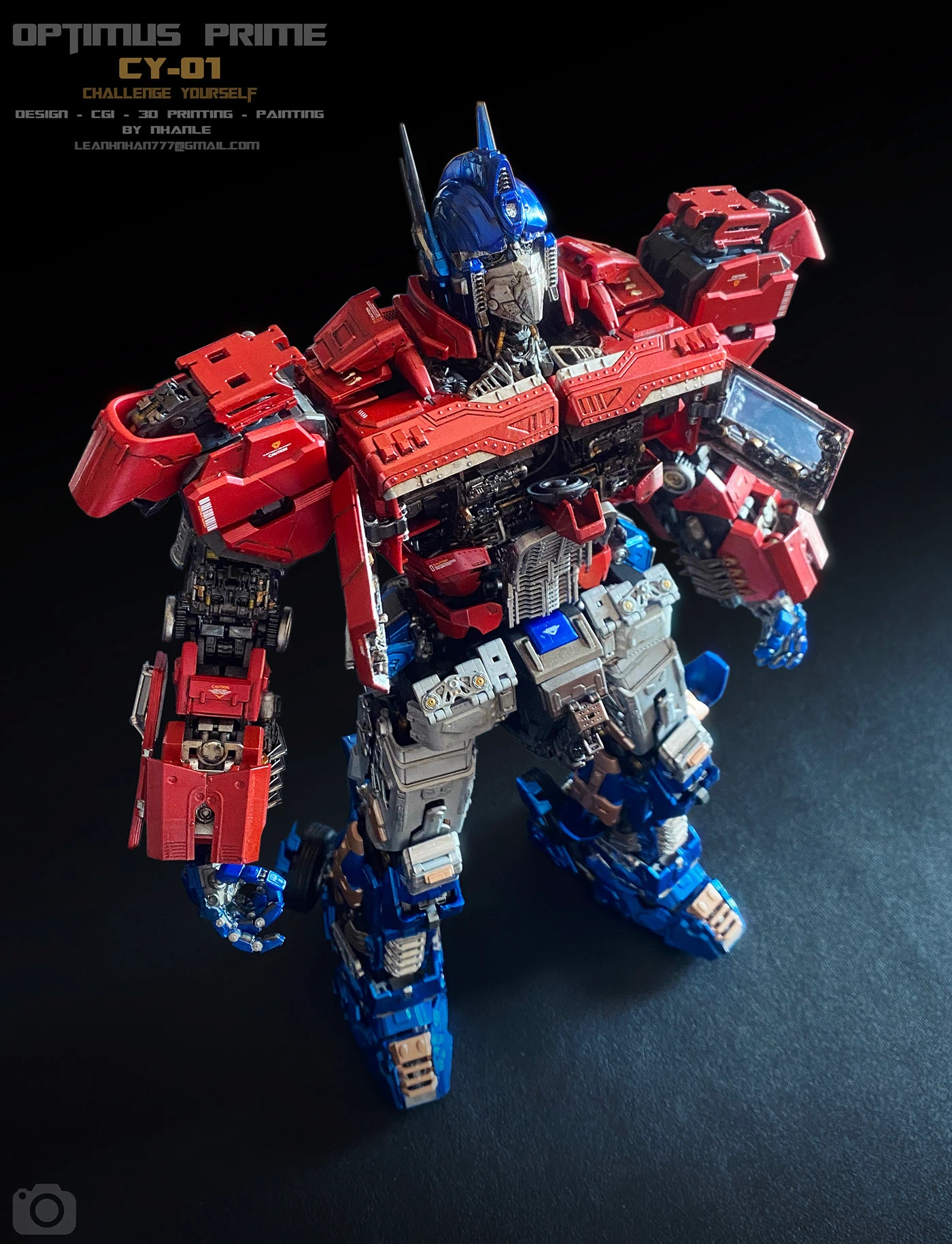 flexible，cgi，3d，Optimus prime，Transformers，skyreach pillar，