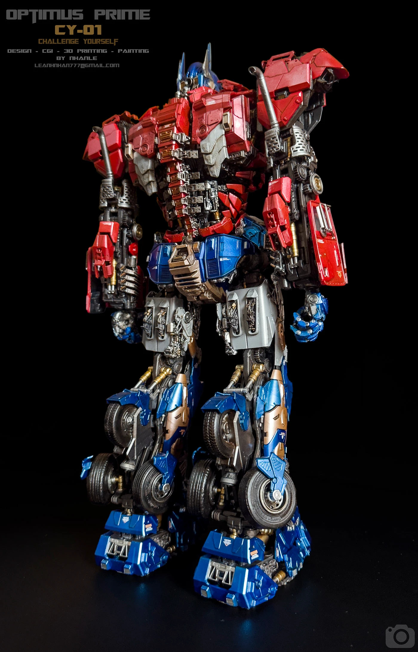 flexible，cgi，3d，Optimus prime，Transformers，skyreach pillar，