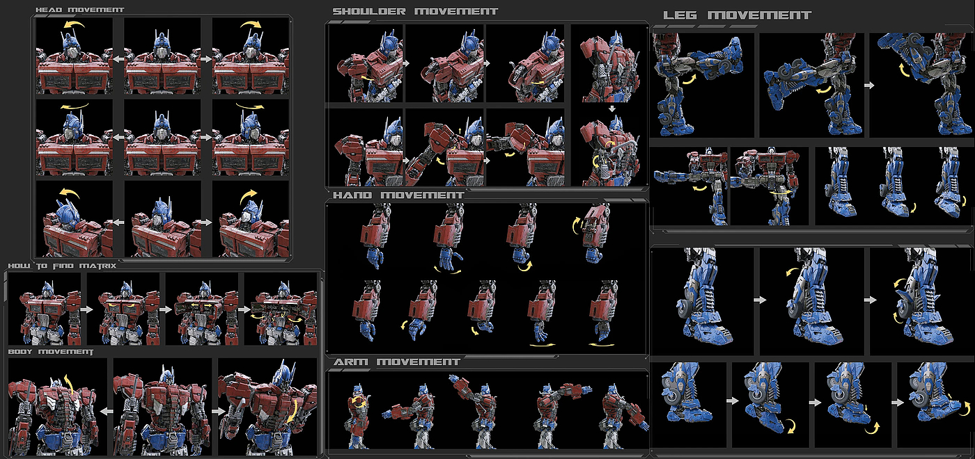 flexible，cgi，3d，Optimus prime，Transformers，skyreach pillar，