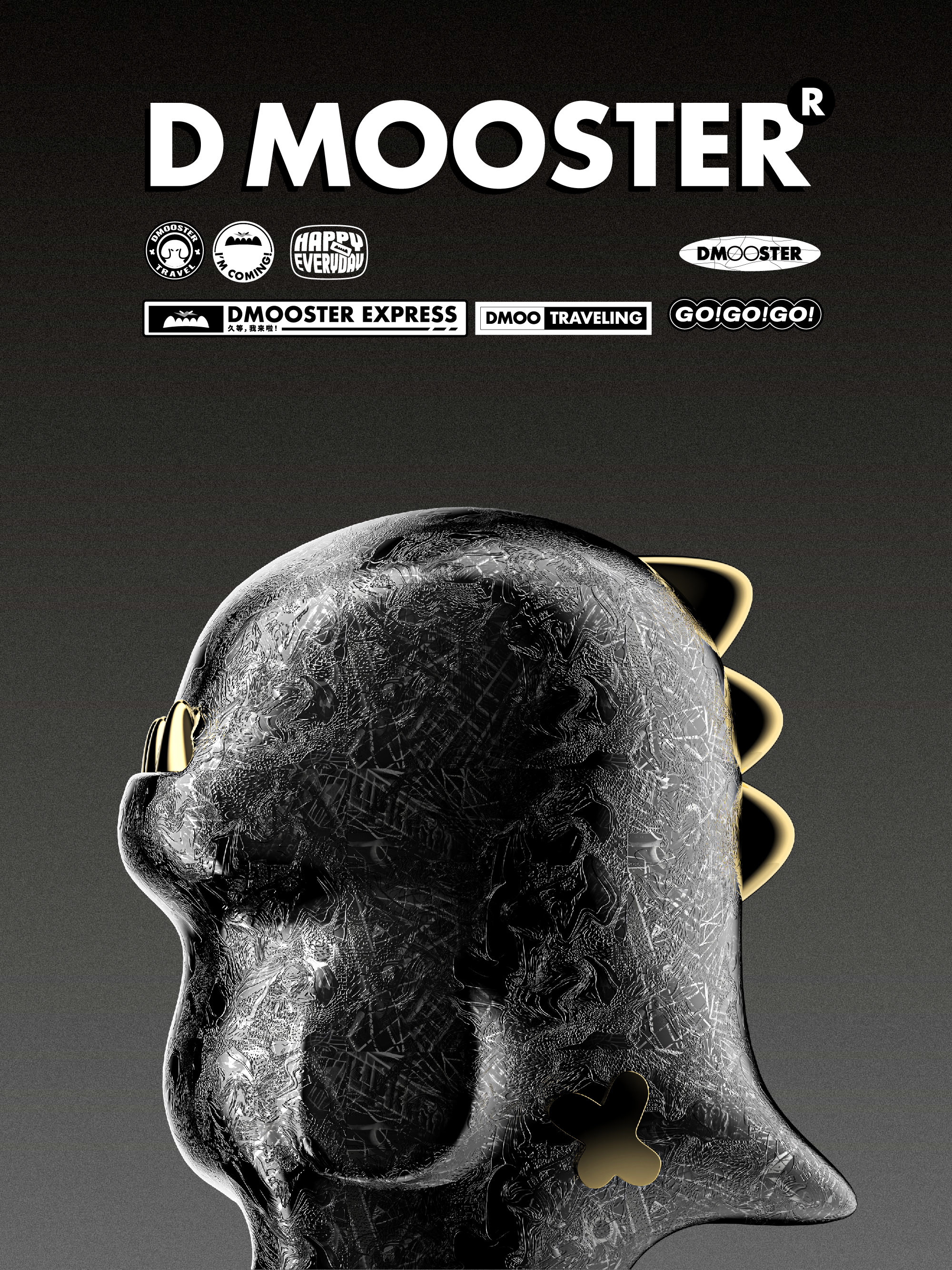 Big Monster，dmooster，Bluetooth headset，industrial design，3C products，Fashion item，headset，brand，