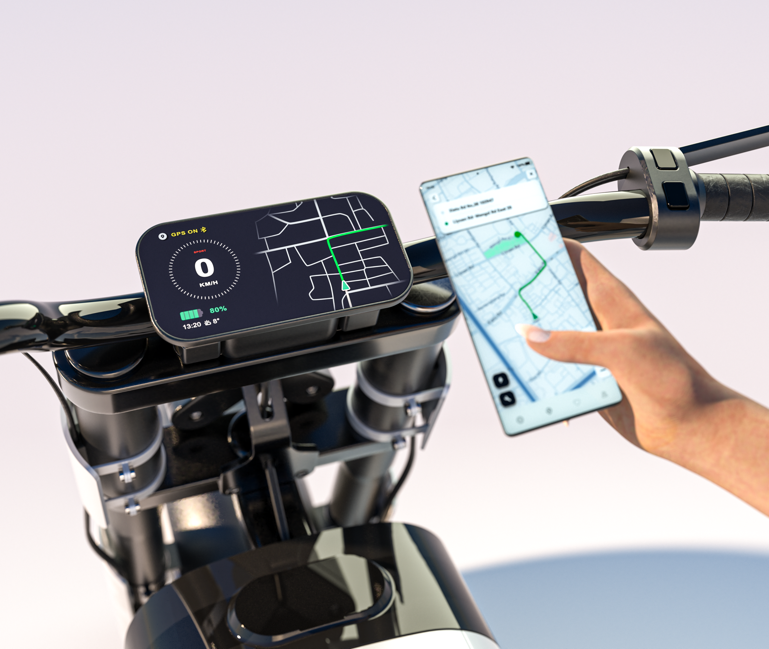 Electric motorcycle，integrated，light，