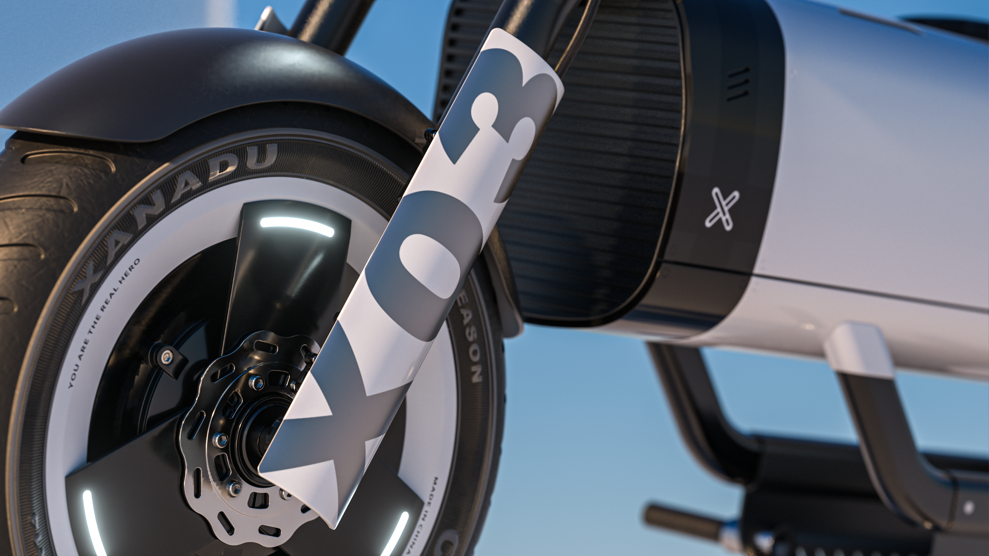 Electric motorcycle，integrated，light，