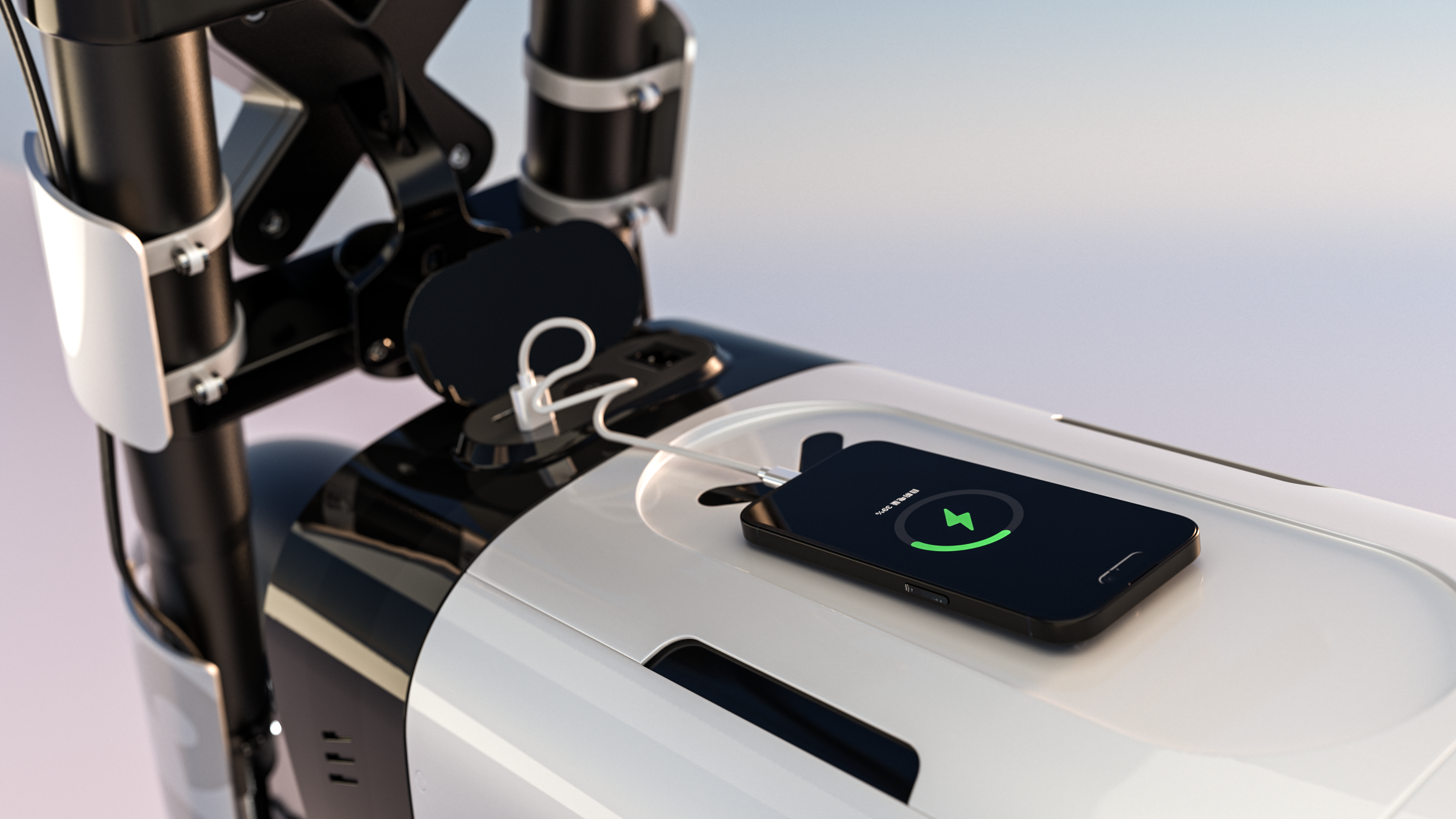 Electric motorcycle，integrated，light，