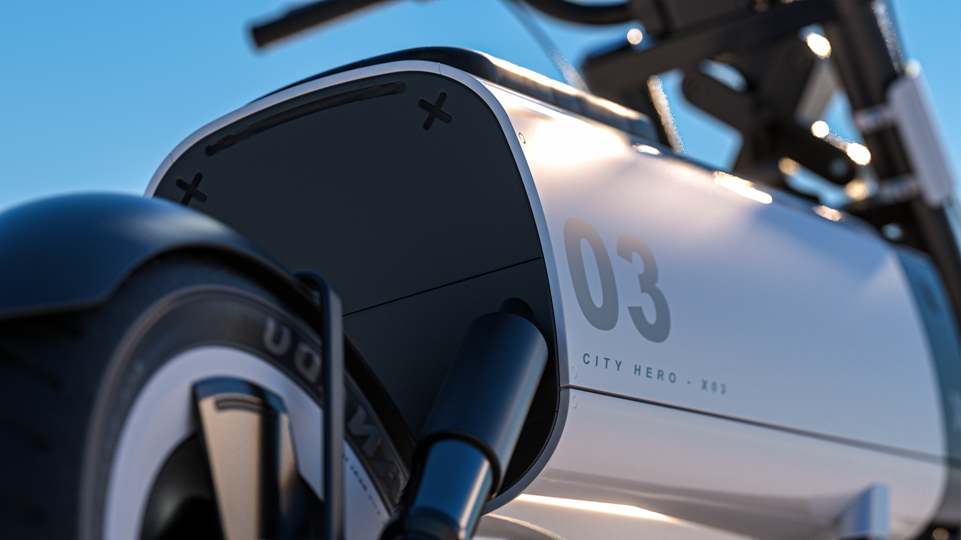 Electric motorcycle，integrated，light，