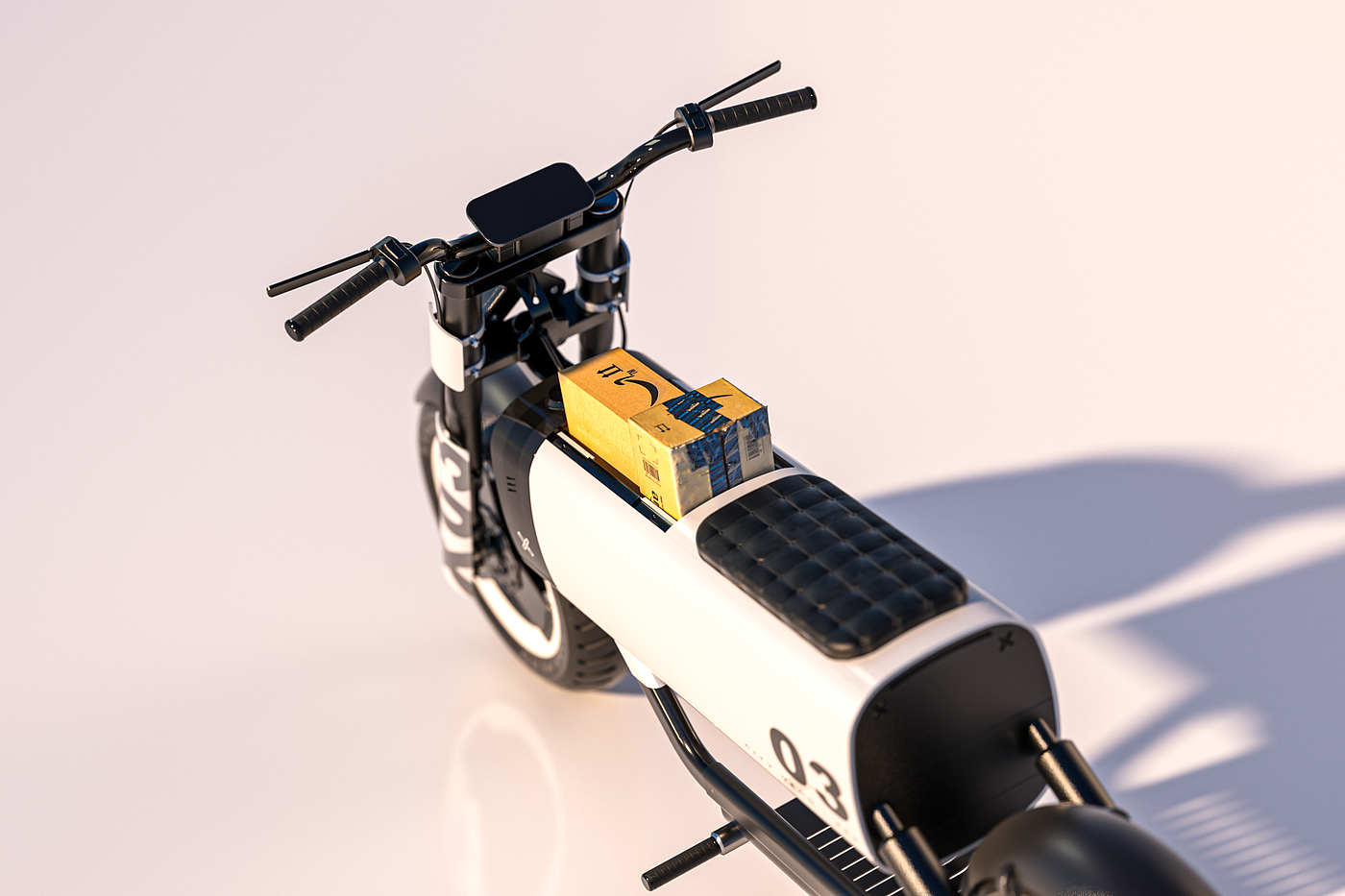 Electric motorcycle，integrated，light，