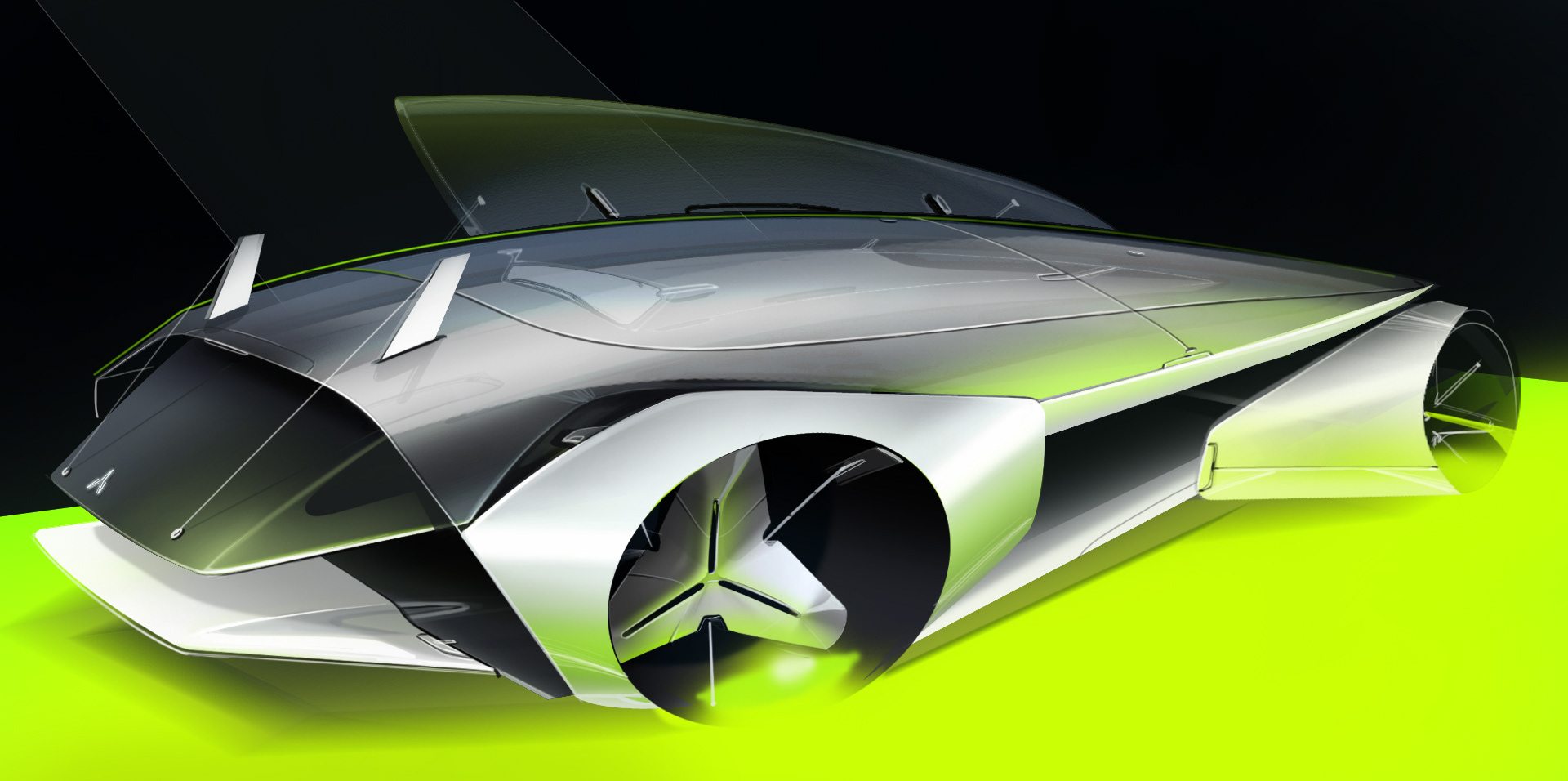 Render，Hand drawn，