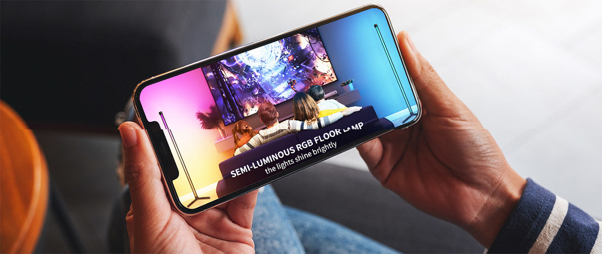 Floor lamp，Atmosphere lamp，DIY design，