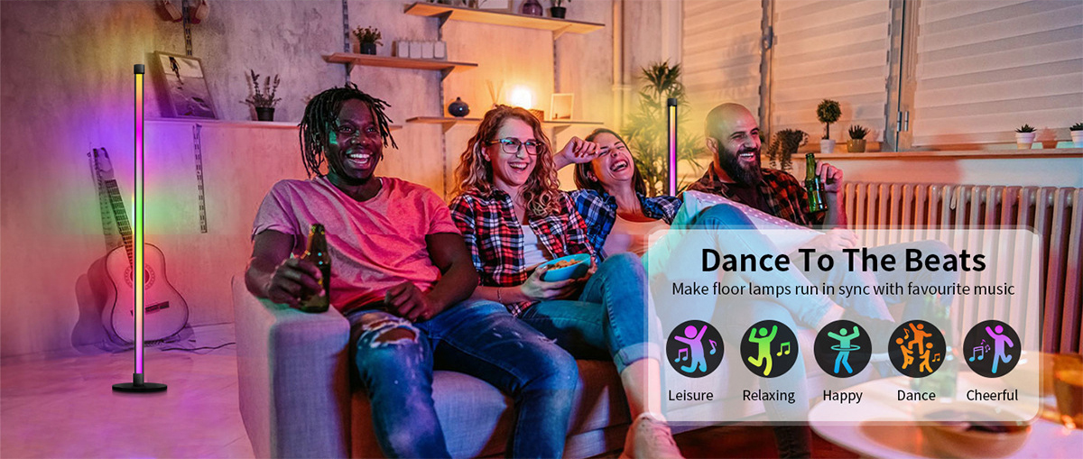 Floor lamp，Atmosphere lamp，DIY design，