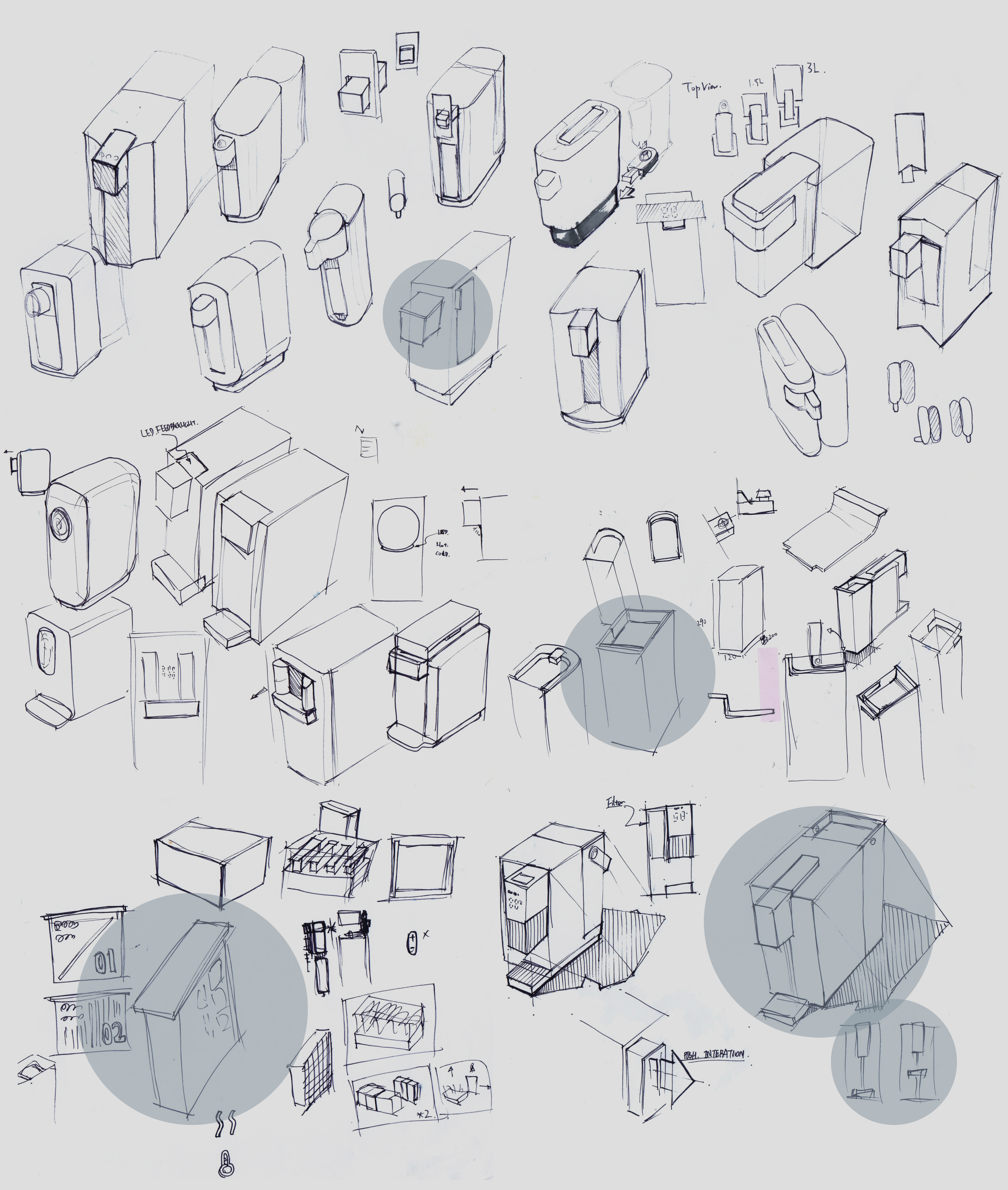 product design，household electrical appliances，Water purifier，Instant hot water dispenser，Water dispenser，filter，if，Korean design，