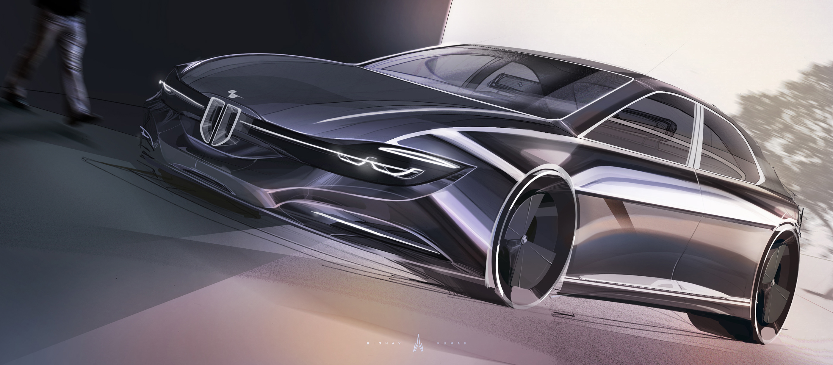 Render，Hand drawn，