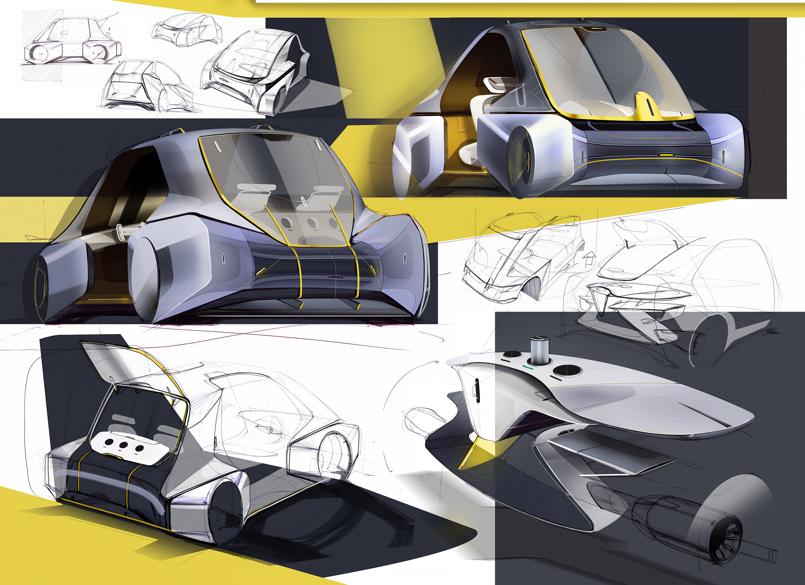 Render，Hand drawn，