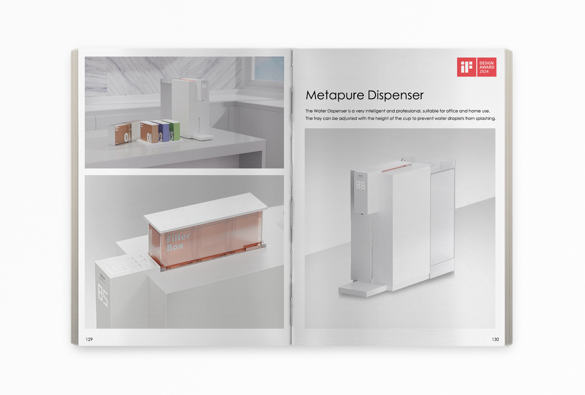 product design，household electrical appliances，Water purifier，Instant hot water dispenser，Water dispenser，filter，if，Korean design，