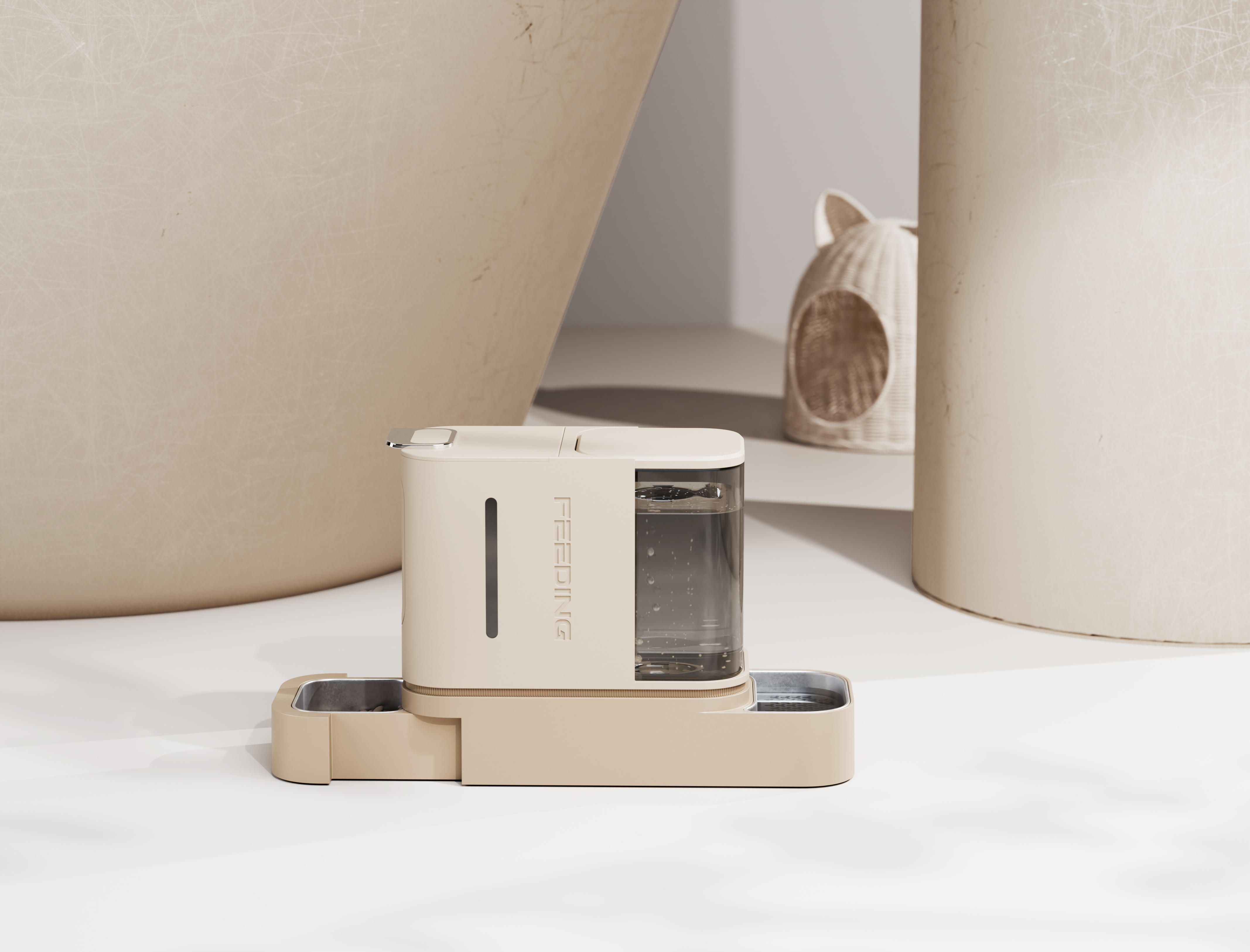 Cat Feeder，Feeder，Cat water dispenser，All-in-one drinking water feeding machine，