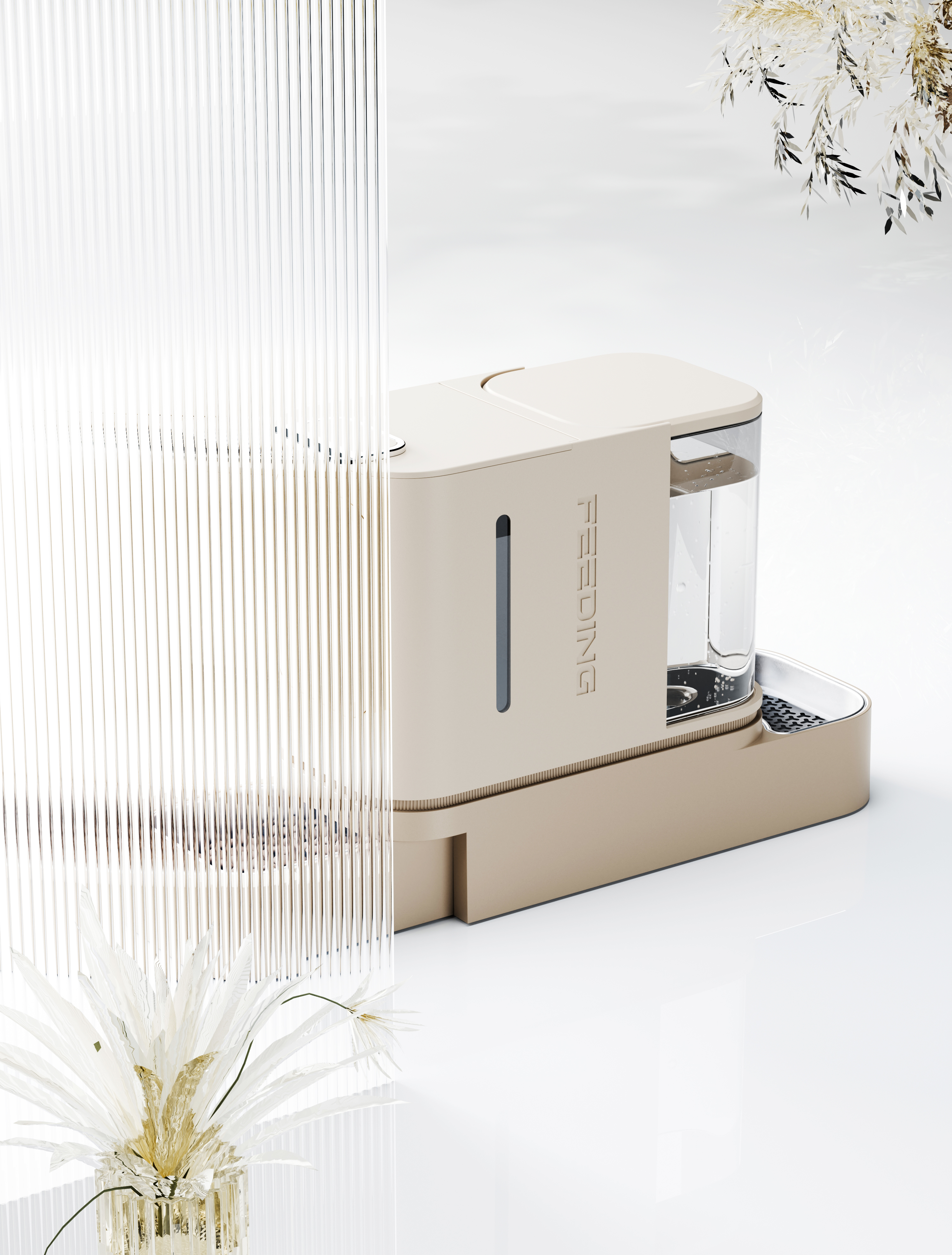 Cat Feeder，Feeder，Cat water dispenser，All-in-one drinking water feeding machine，