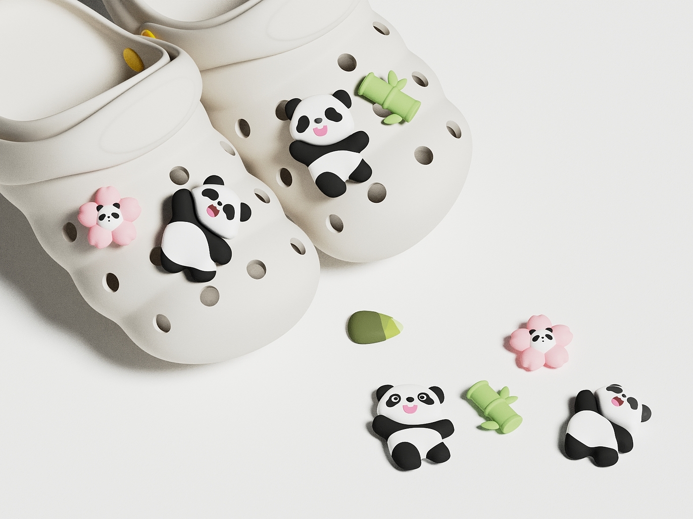 Deduction，Crocs，Mother and baby，children，lovely，panda，badge，Infant child，Deduction，Crocs，Mother and baby，children，lovely，panda，badge，Infant child，