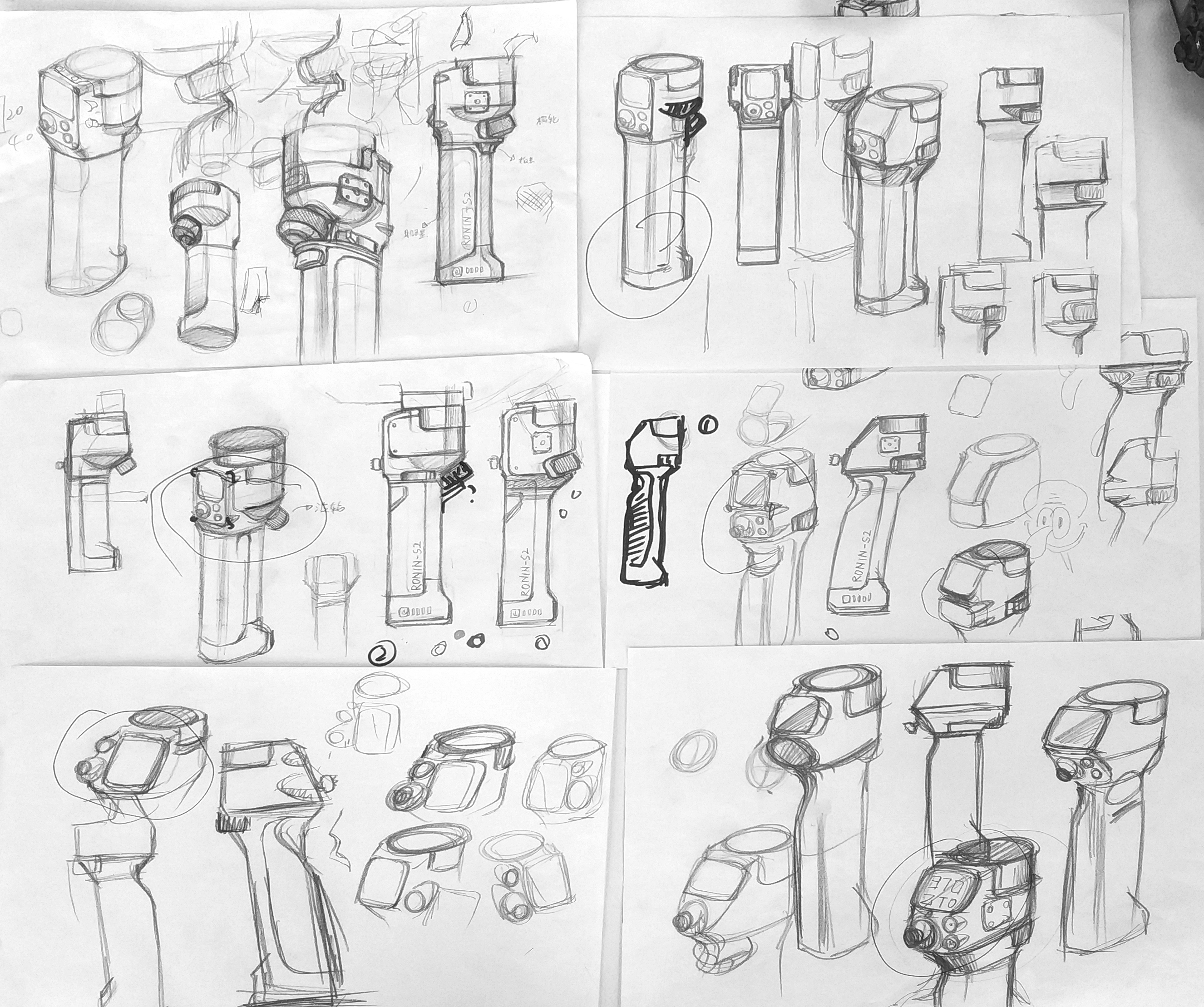 dji ，industrial design，stabilizer，